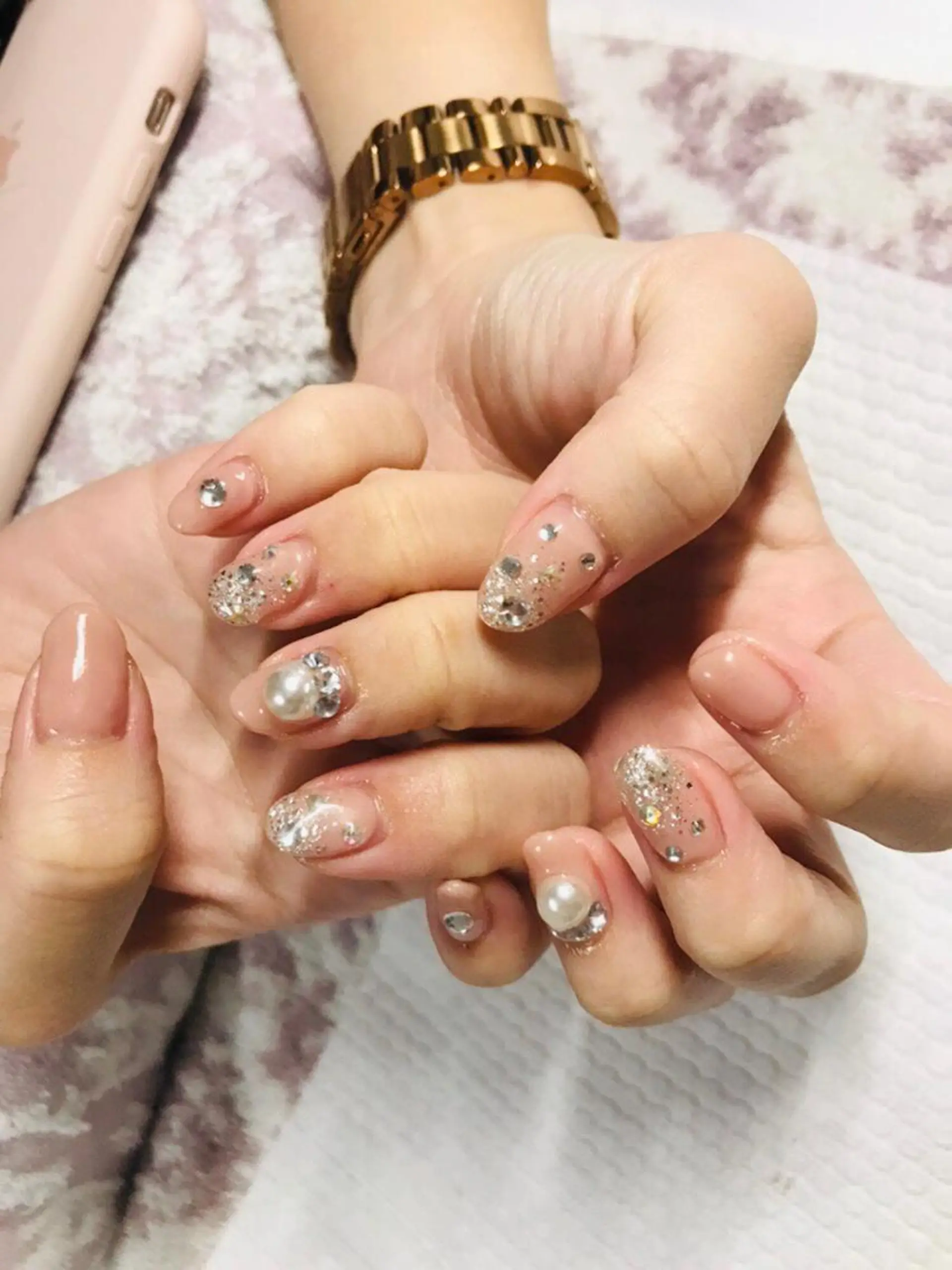 ネイル キラキラネイル ハンドネイル nail salon "a"のネイルデザイン