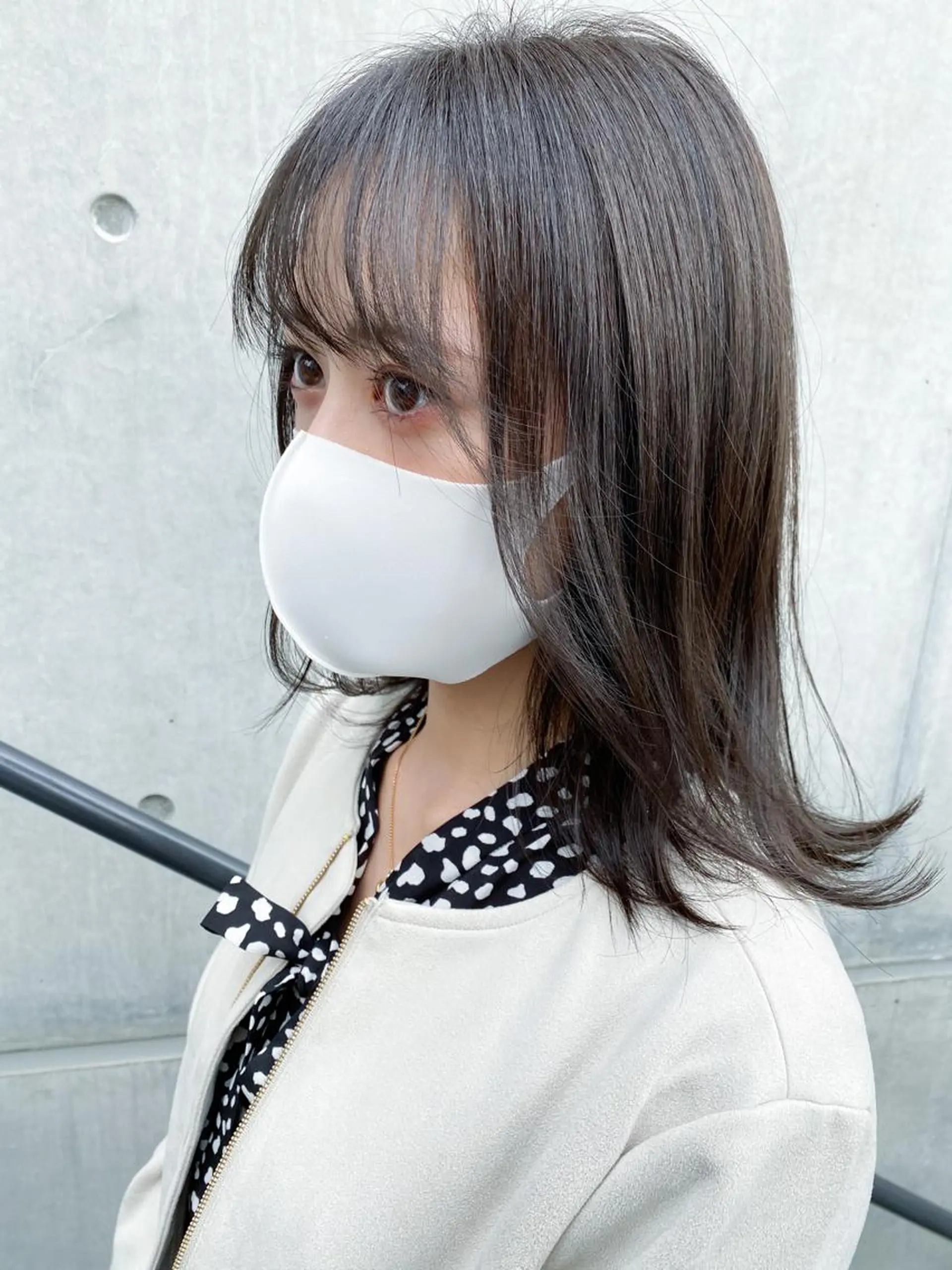 ミディアム カラー 艶髪ブリーチ 永井竜也のヘアスタイル