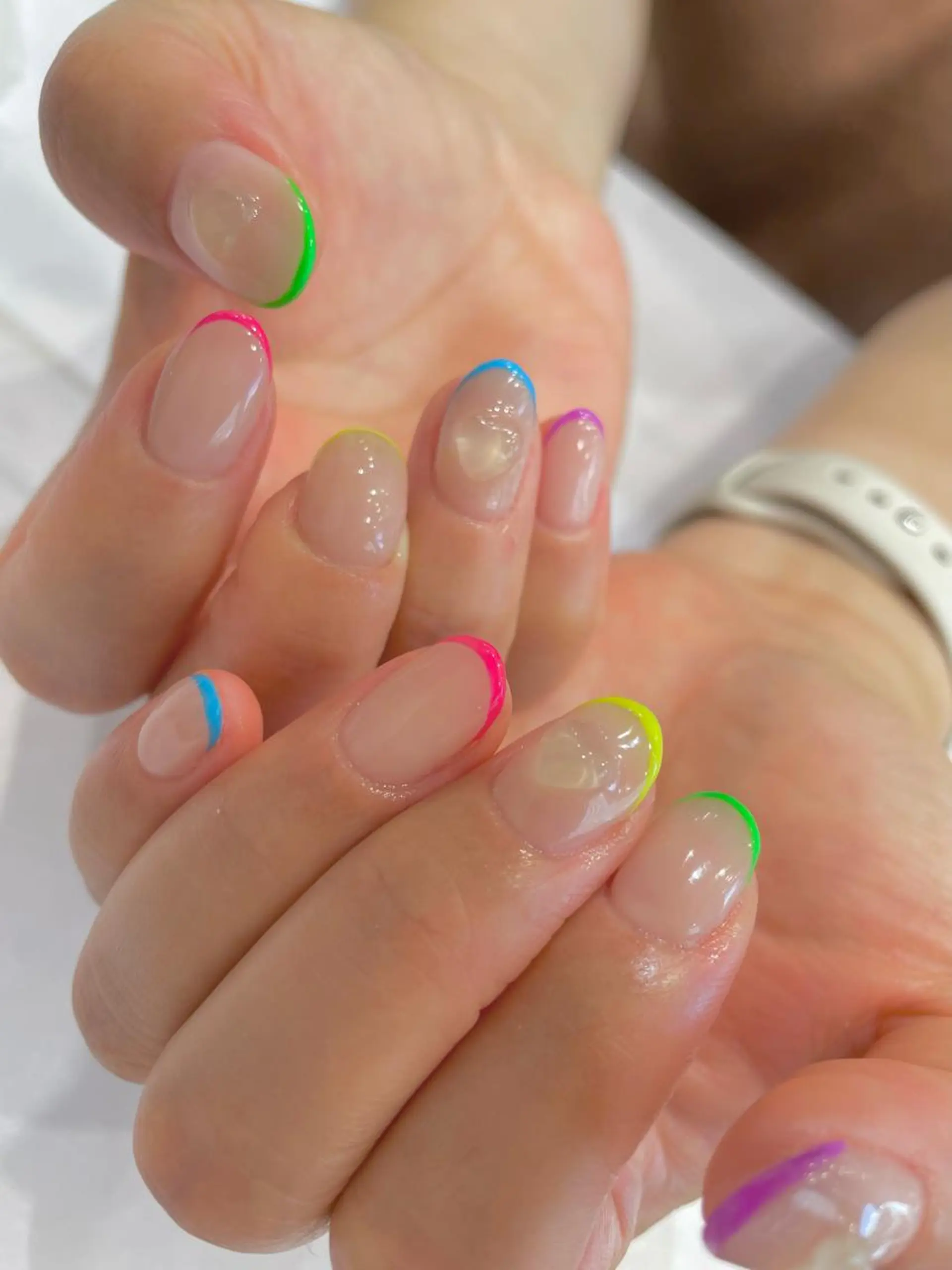 ネイル フレンチネイル Ash関内ネイリスト 荒木晴香のネイルデザイン