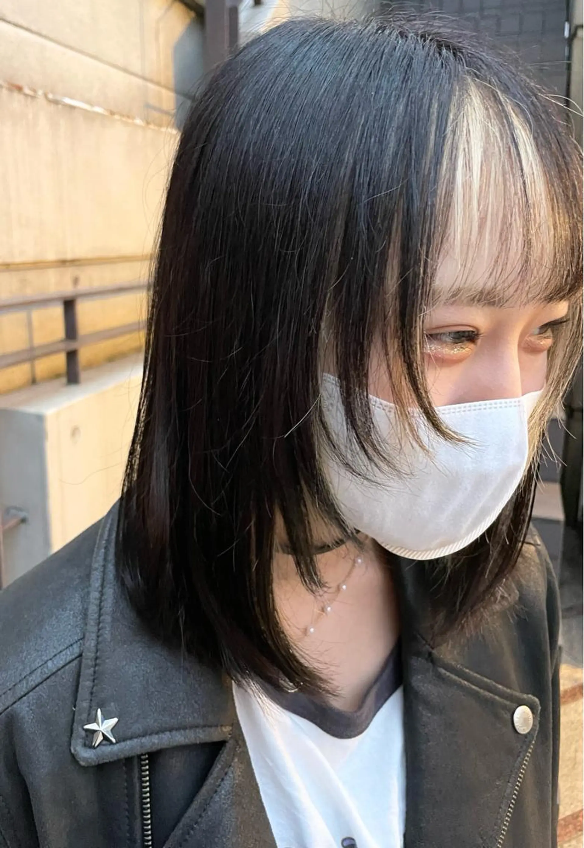 ミディアム ウルフカット 中村 海波のヘアスタイル
