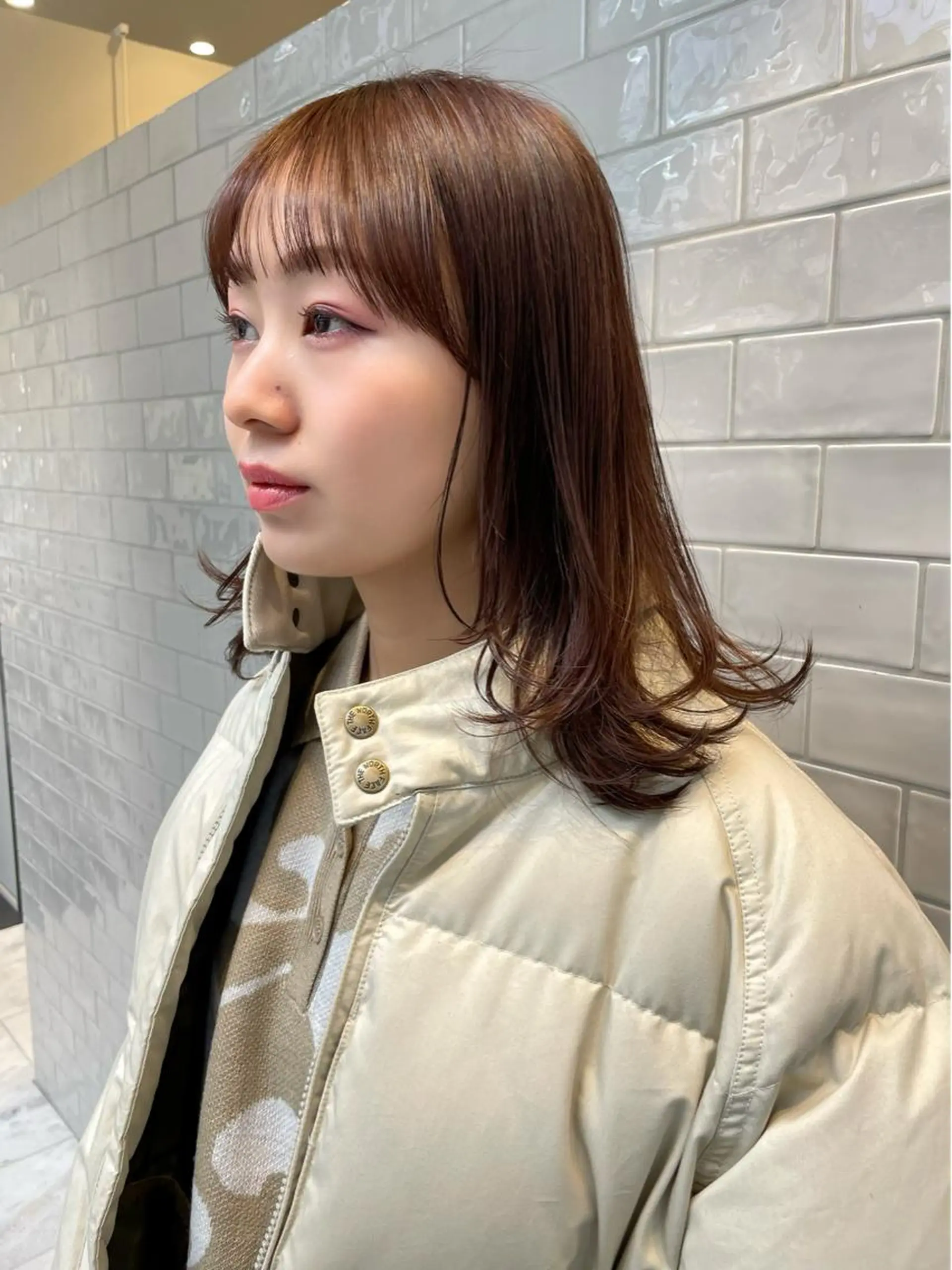 ミディアム カラー カット ヘアカラー トリートメント SALOWIN所属・ブリーチ🧹 ボブ✨レイヤーのヘアスタイル