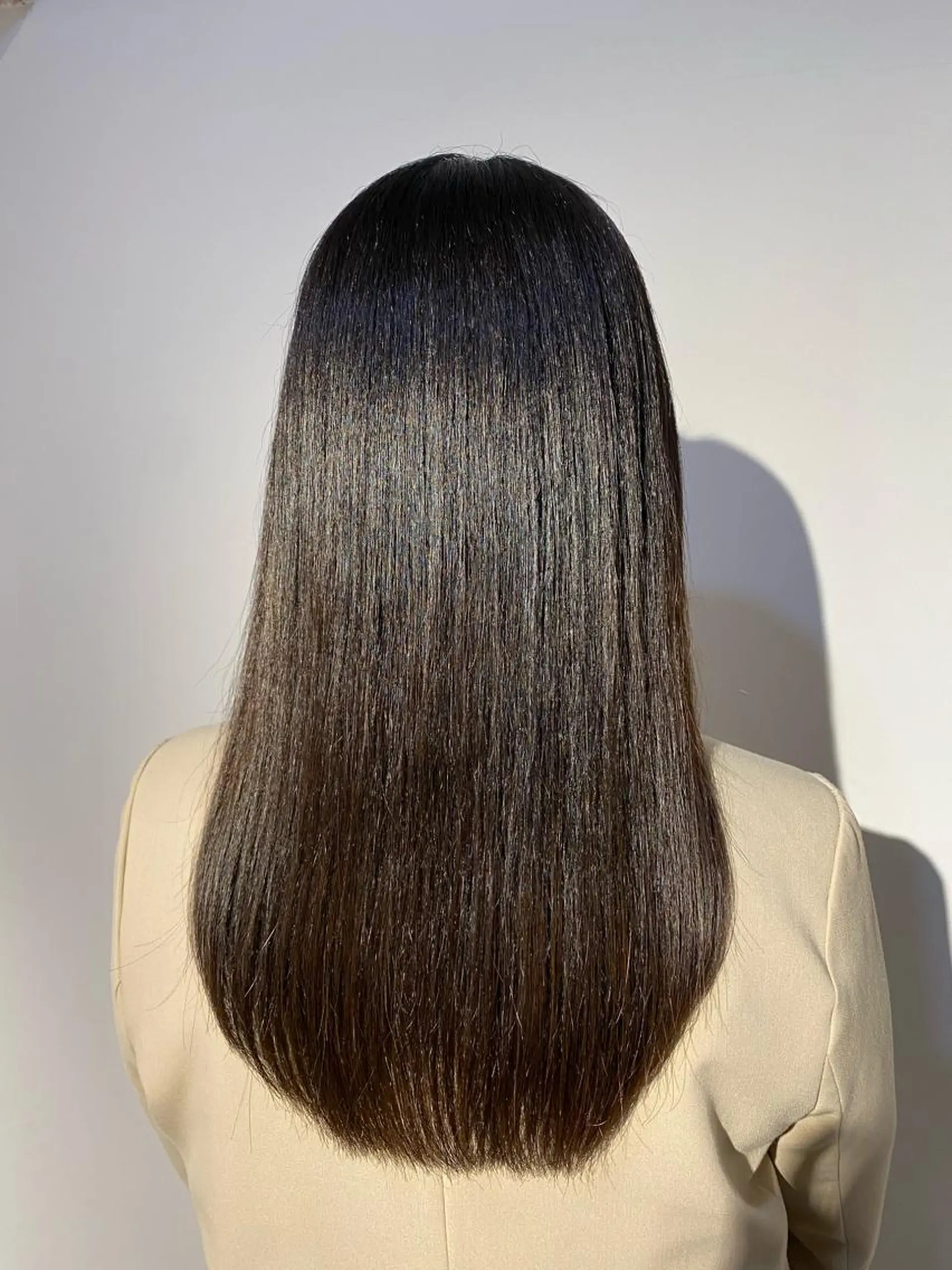 ロング カラー くせ毛 カット ヘアカラー 縮毛矯正 トリートメント ikeda shioriのヘアスタイル