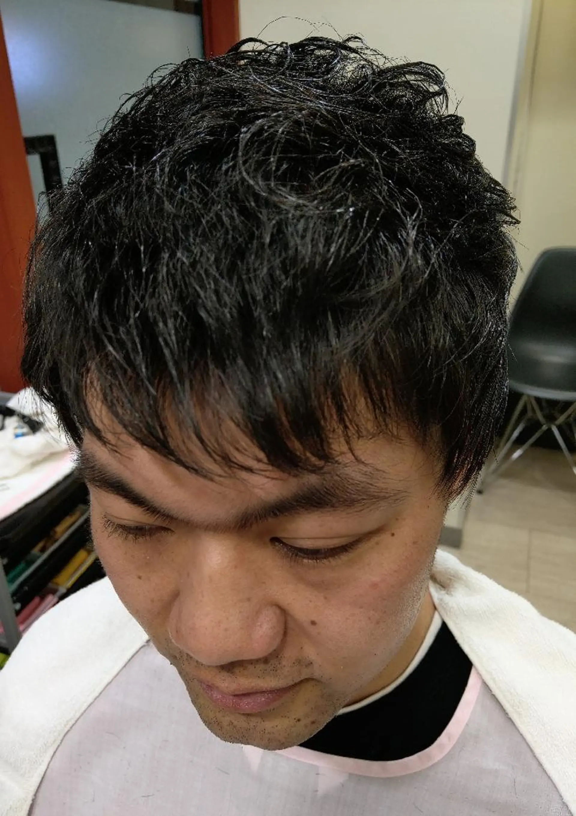 ショート パーマ 渡邉 直登のヘアスタイル