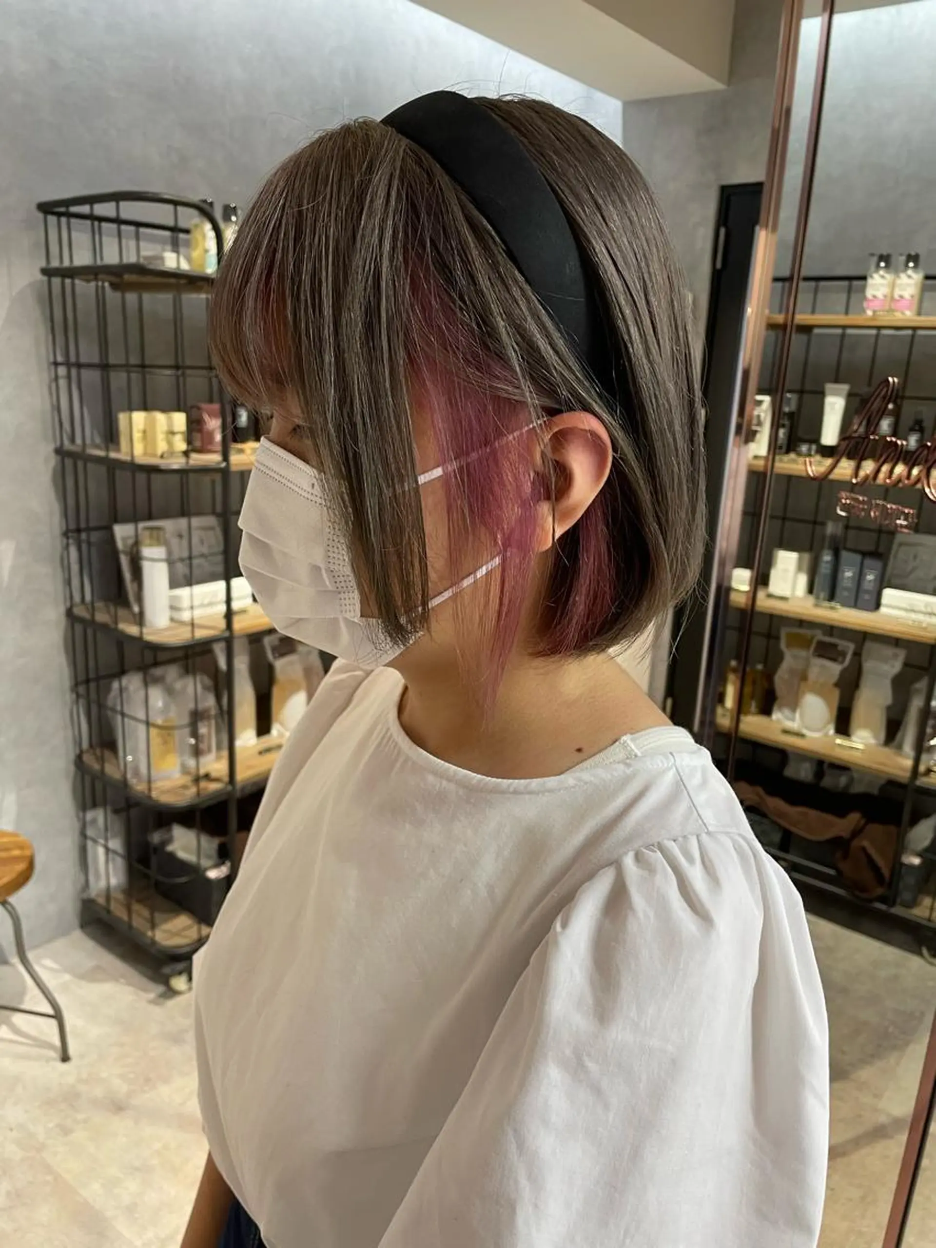 ミディアム Cielro【 シェイロ 】所属・Cielro/ダブル カラー/西田咲希のヘアスタイル