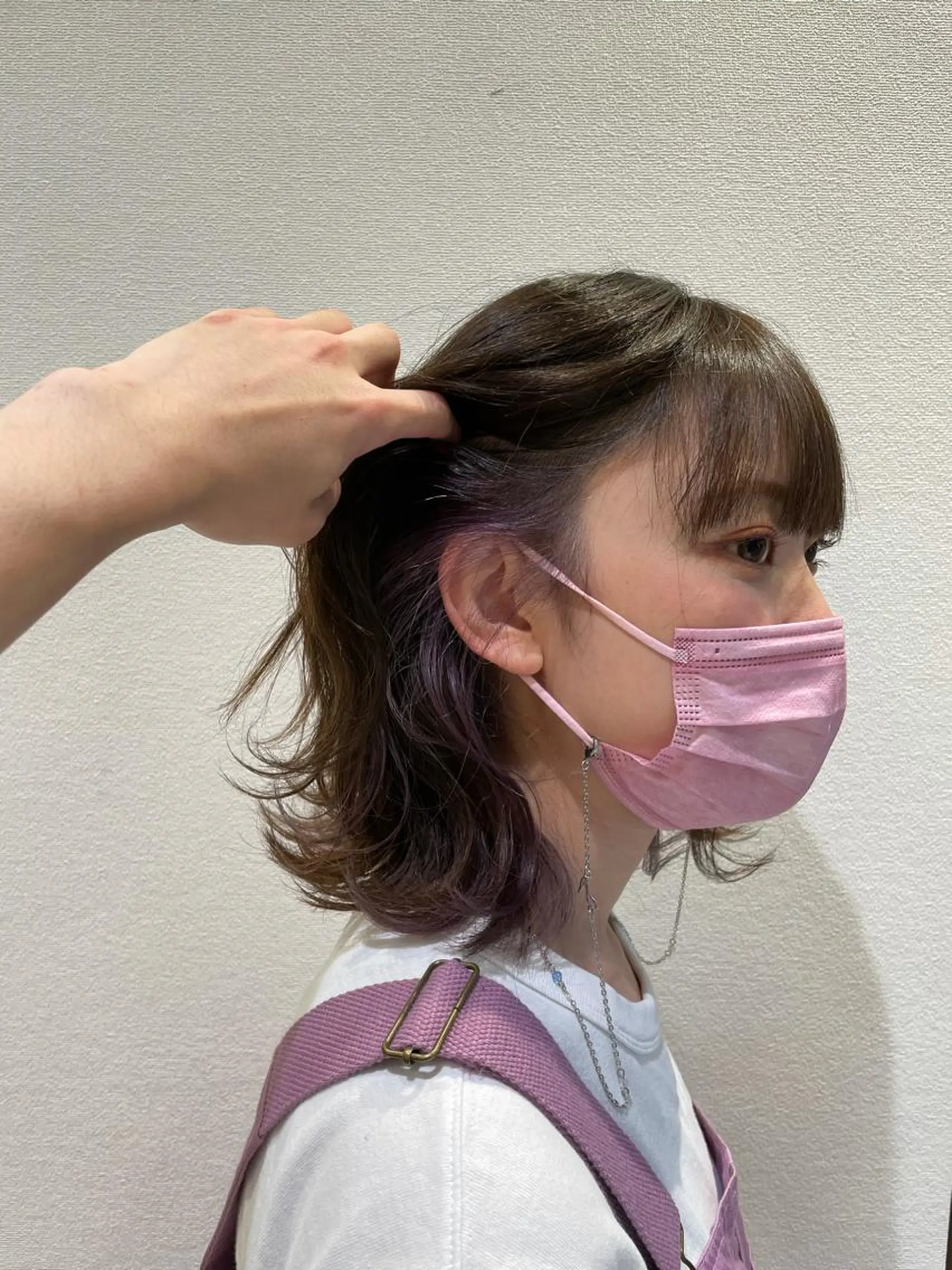 ミディアム カラー tint by alo bleach 大阪梅田【ティントバイアロブリーチ】所属・✨武内凌太✨ カットモデル募集のヘアスタイル