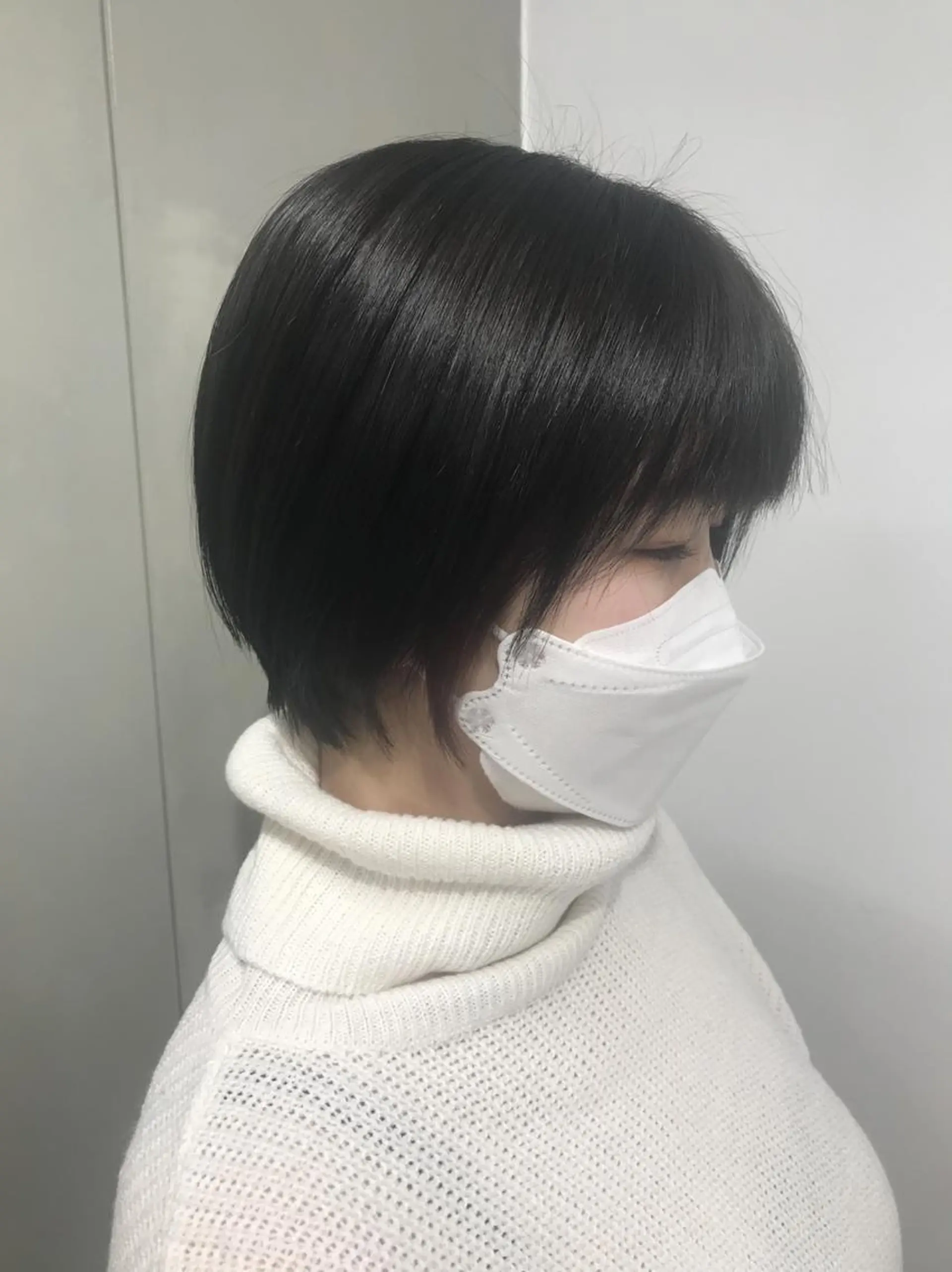 ショート カラー ショートボブ 丸みショート 透明感カラー グレージュ イルミナカラー カット ヘアカラー ショート/グレージュ 鈴木春樹のヘアスタイル
