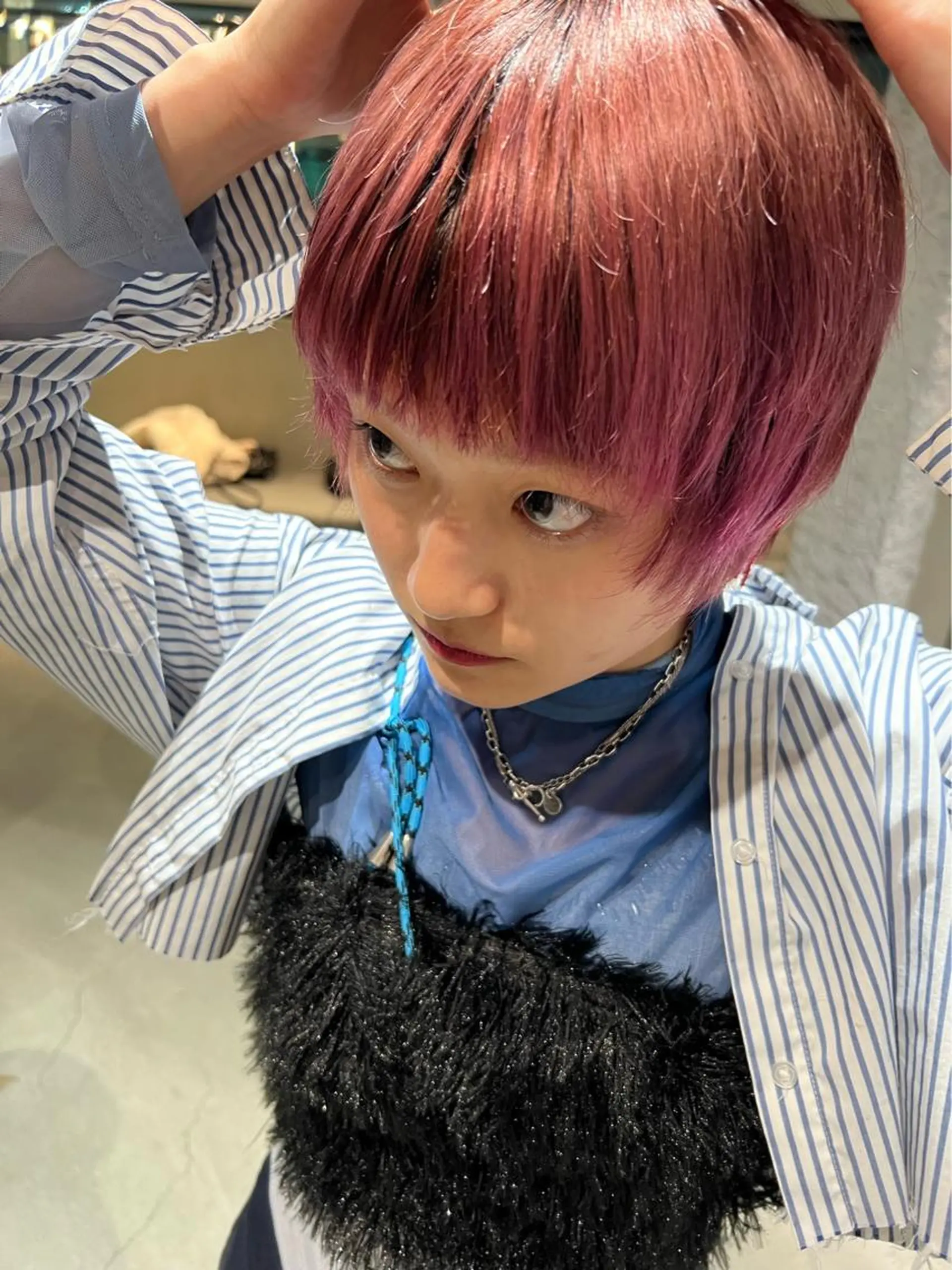 ショート ヘアカラー トリートメント 🌐👽フクイ キララ🌎💎のヘアスタイル