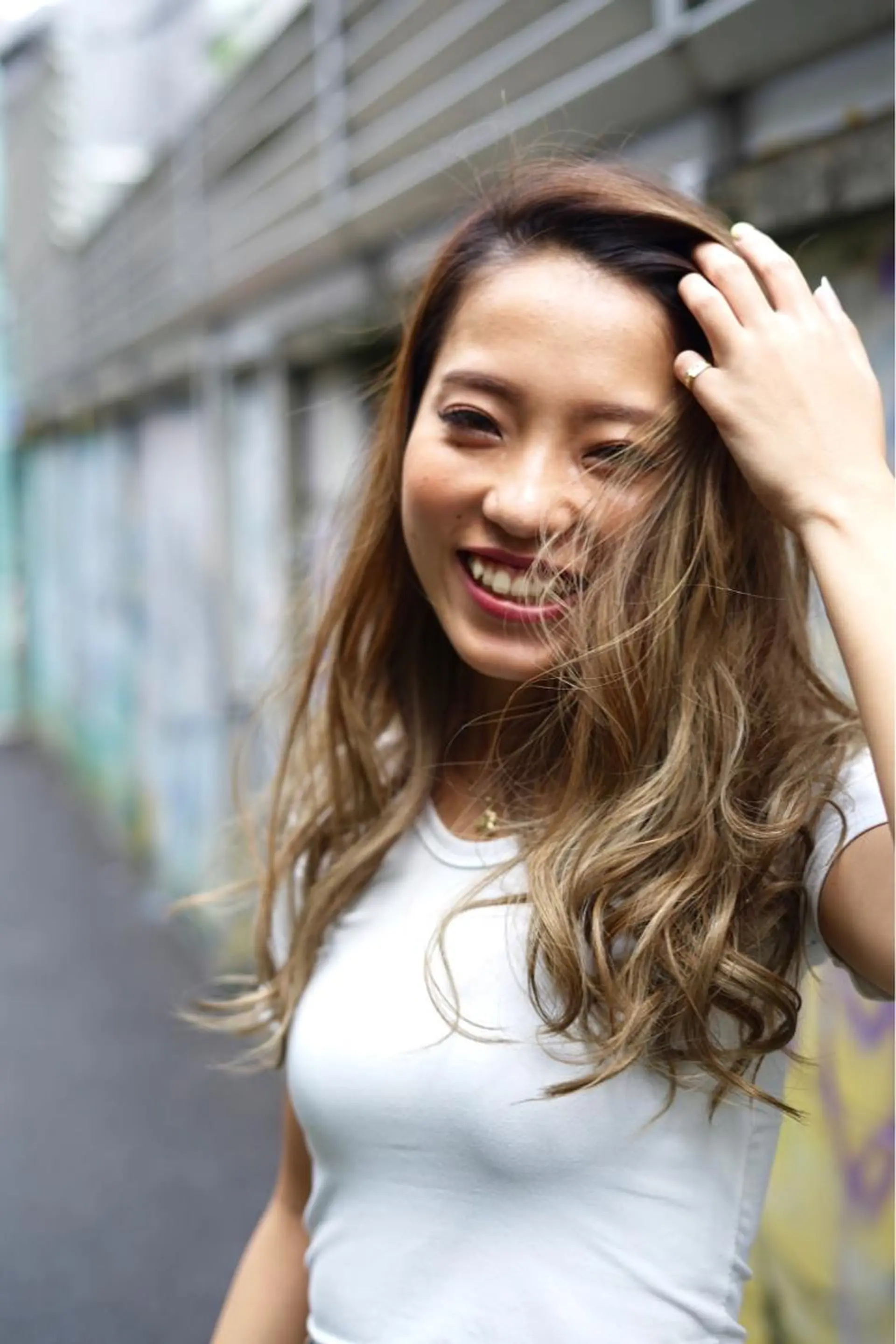 ロング カラー パーマ ヘアアレンジ メンズ マツエク・マツパ メンズバレイヤージュ メンズハイライト メンズハイトーン バレイヤージュ ベージュカラー ヘアカラー トリートメント ヘアセット 髪質改善×ハイトーン 中田啄也のヘアスタイル