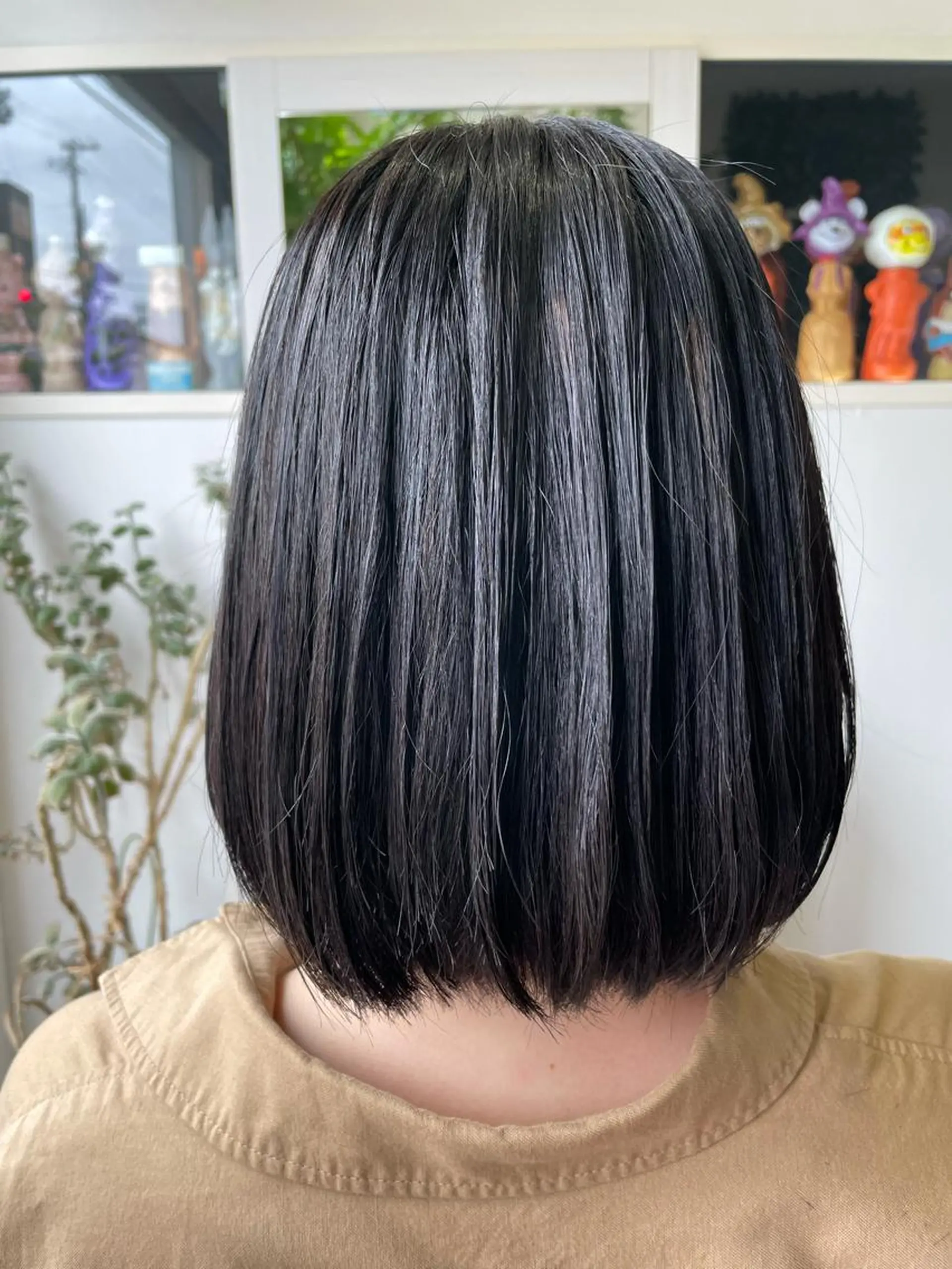 ミディアム カラー SHINYA シンヤヘアーズのヘアスタイル