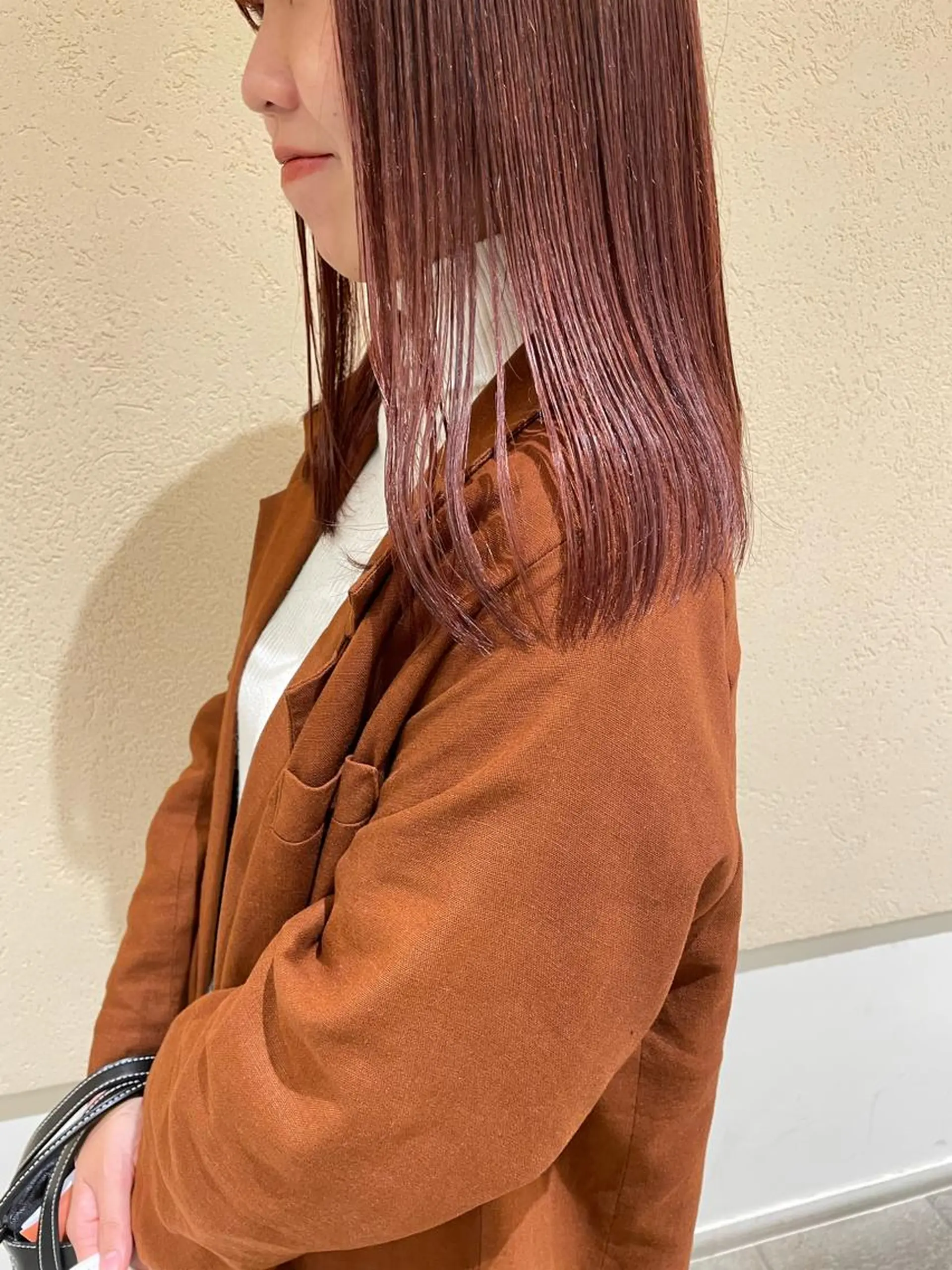ミディアム ヘアカラー 横川 千亜希のヘアスタイル
