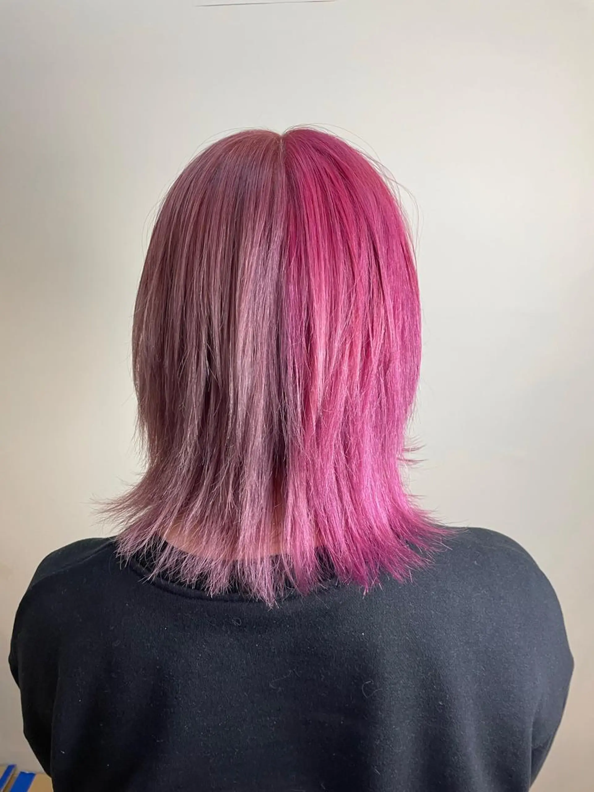 セミロング カラー シールエクステ セミロングパーマ バレイヤージュ ブリーチ ケアブリーチ ヘアカラー WEST OLAND加藤圭介のヘアスタイル