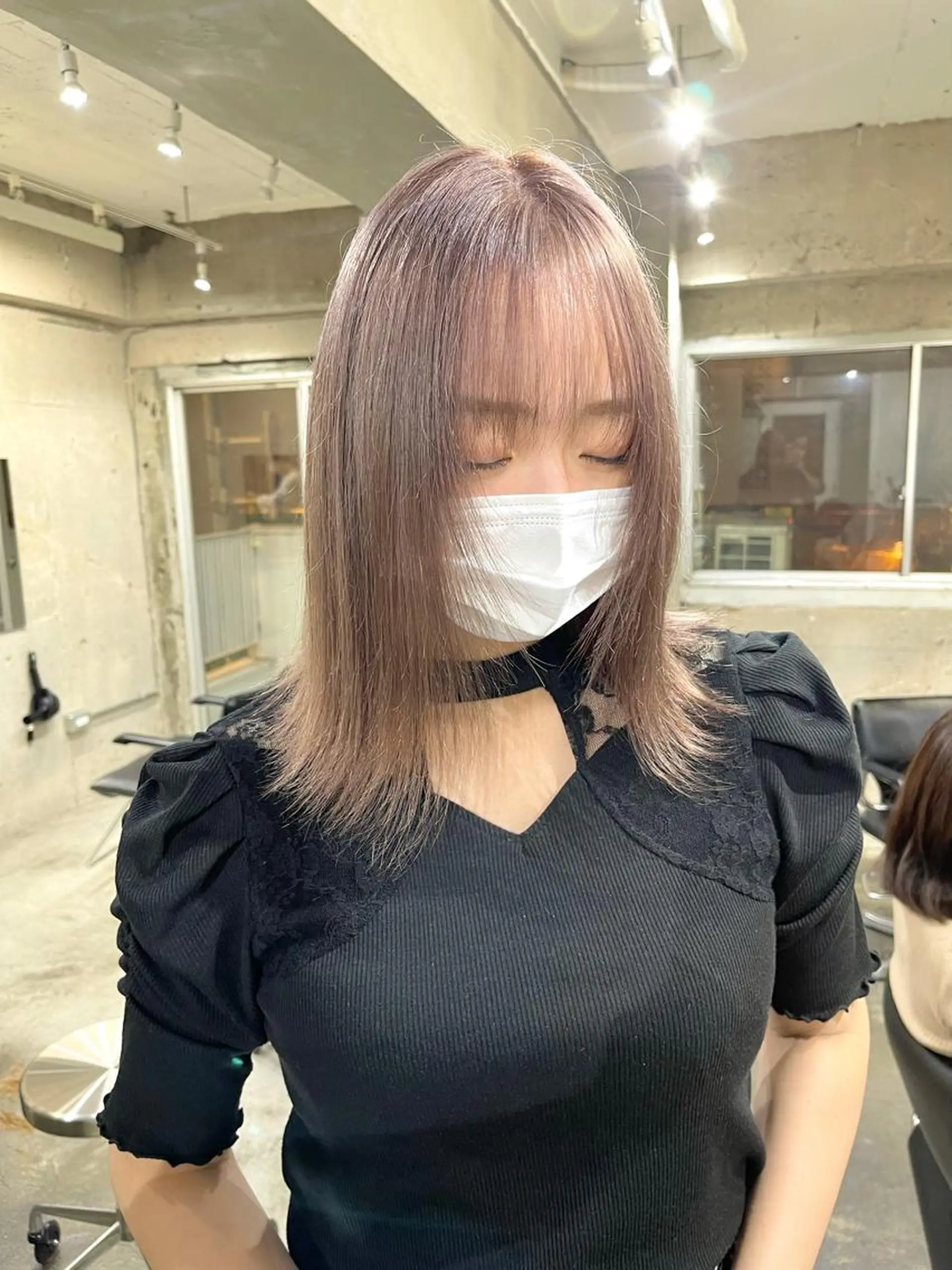 ミディアム カラー ハッシュカットとハイ トーン/HIROKIのヘアスタイル