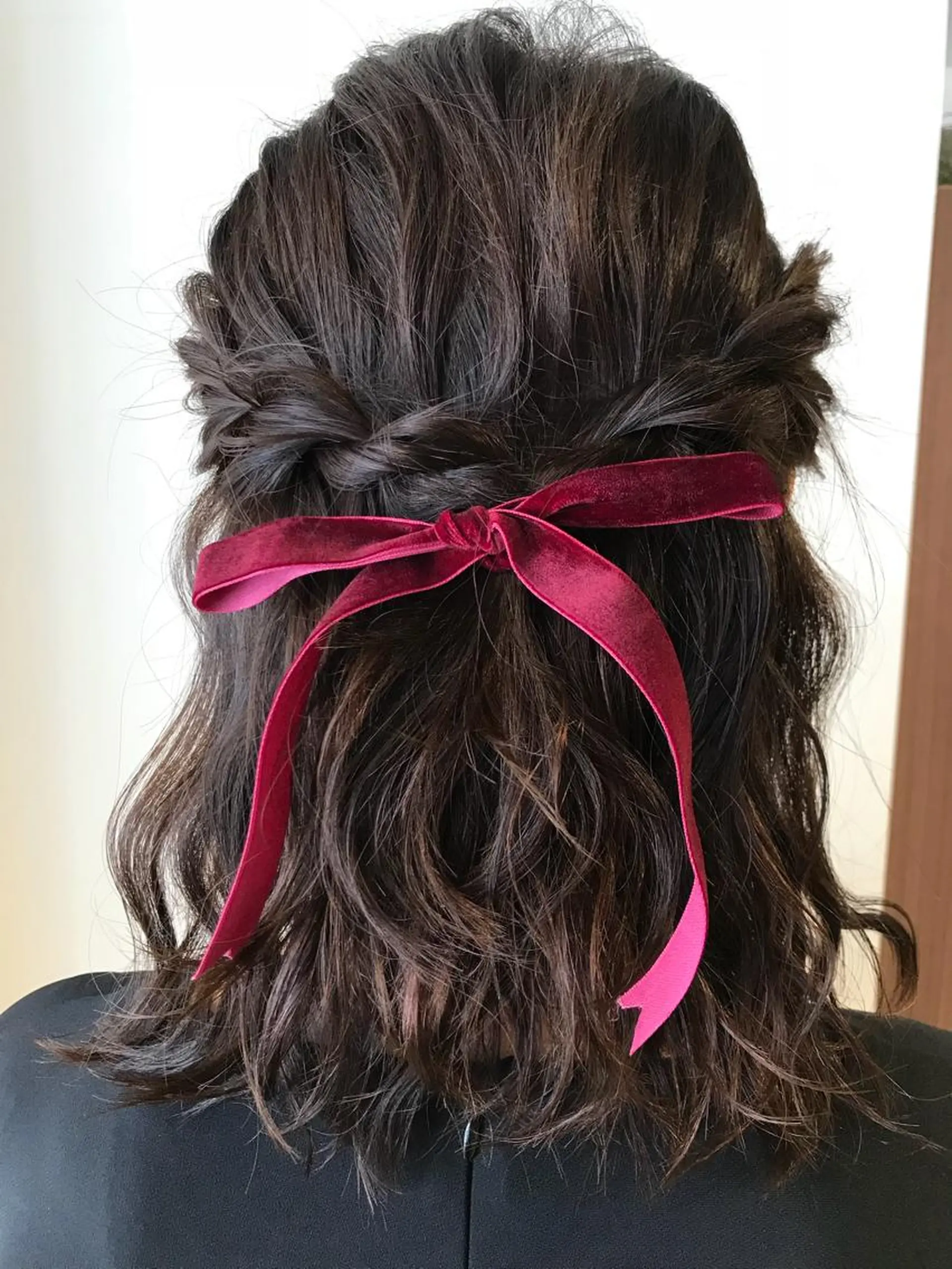 セミロング ヘアセット ながやま まいのヘアスタイル