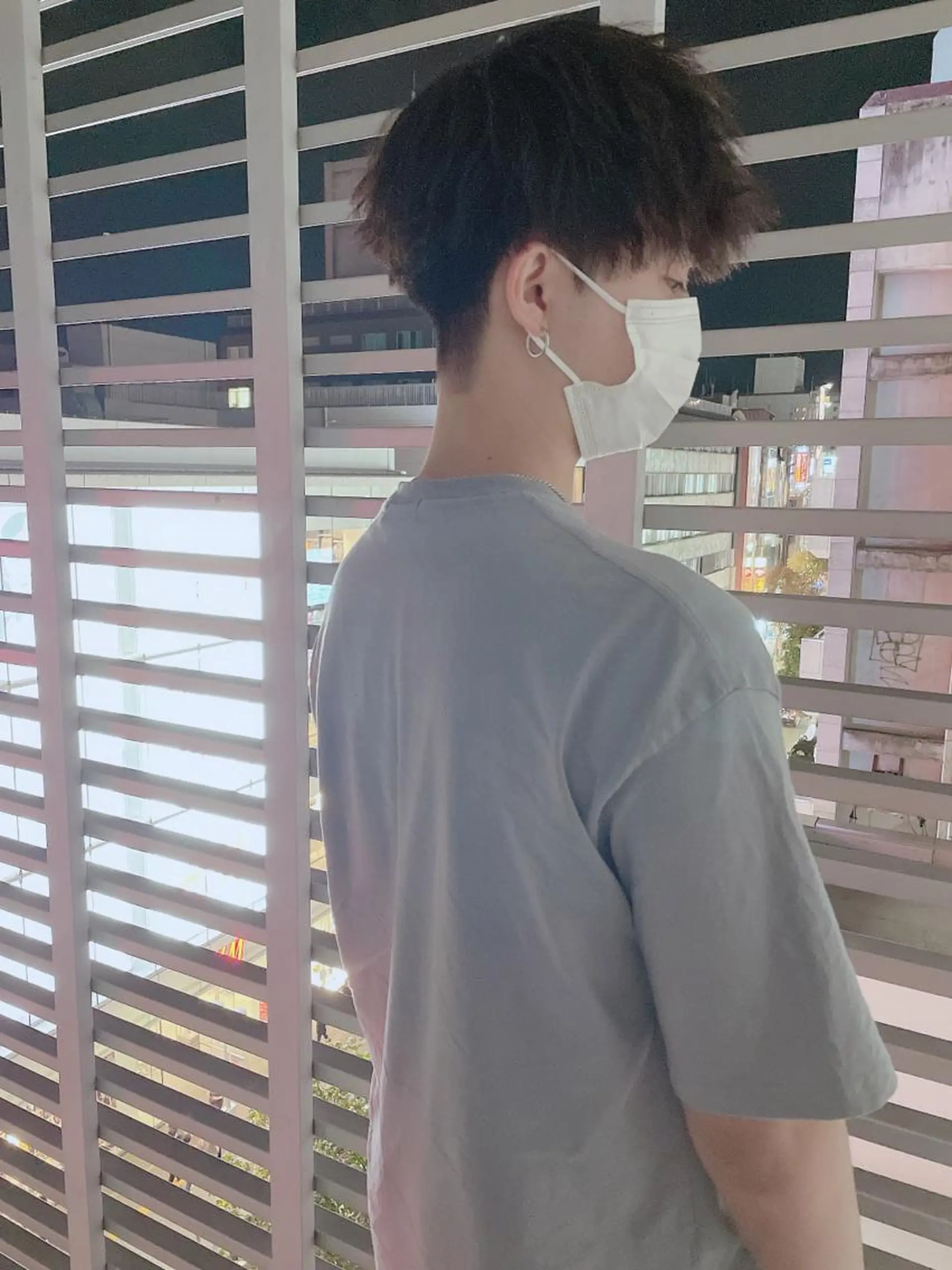 ショート パーマ ヘアアレンジ メンズ カット パーマ メンズZina代表 田端 麗治のヘアスタイル