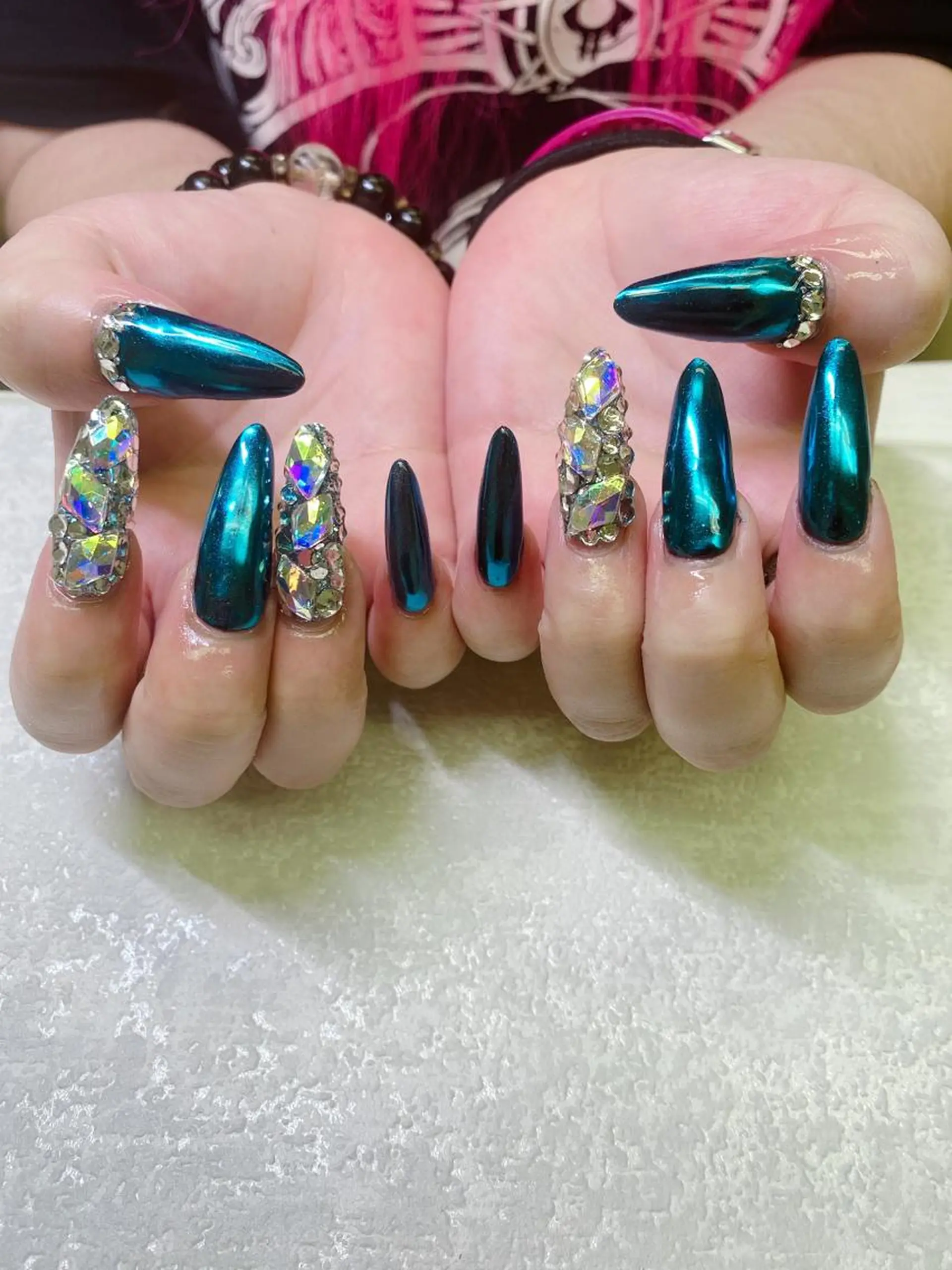 ロング ハンドネイル JNA認定講師🌸 RIEのネイルデザイン