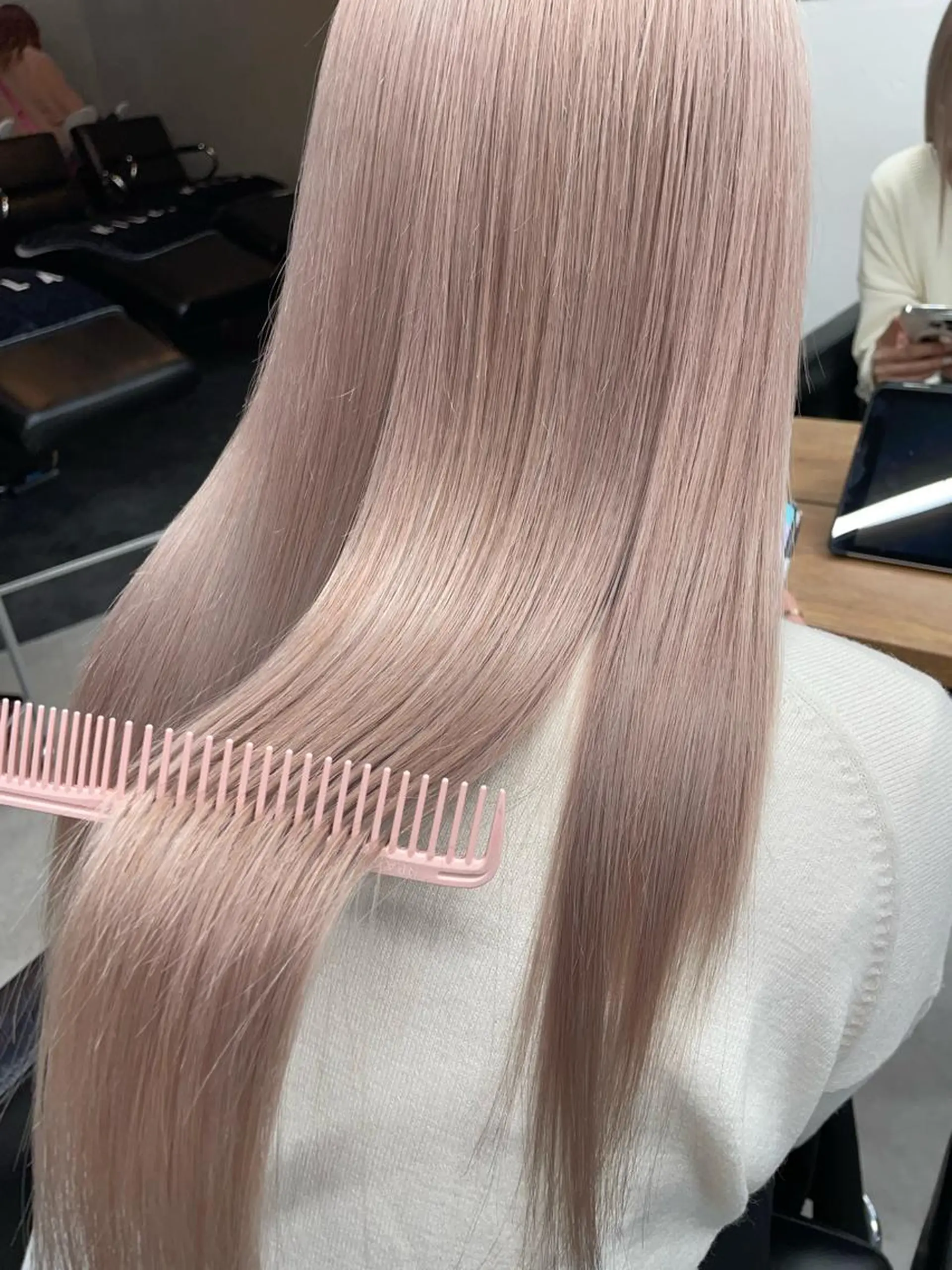 ロング カラー トリートメント ヘアカラー トリートメント 韓国/ハイトーン/ ボブ🎀MIKU🎀のヘアスタイル