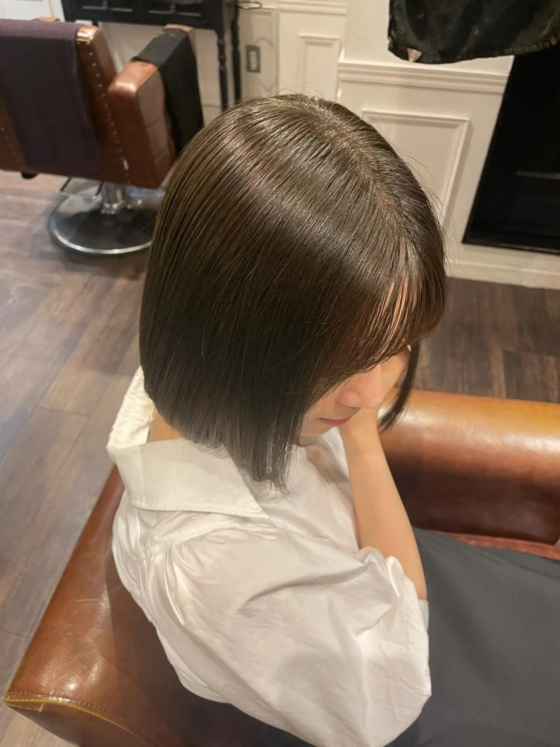 カラー グレージュ オリーブグレージュ オリーブグレー shiomi H TARUMI森　彩華のヘアスタイル