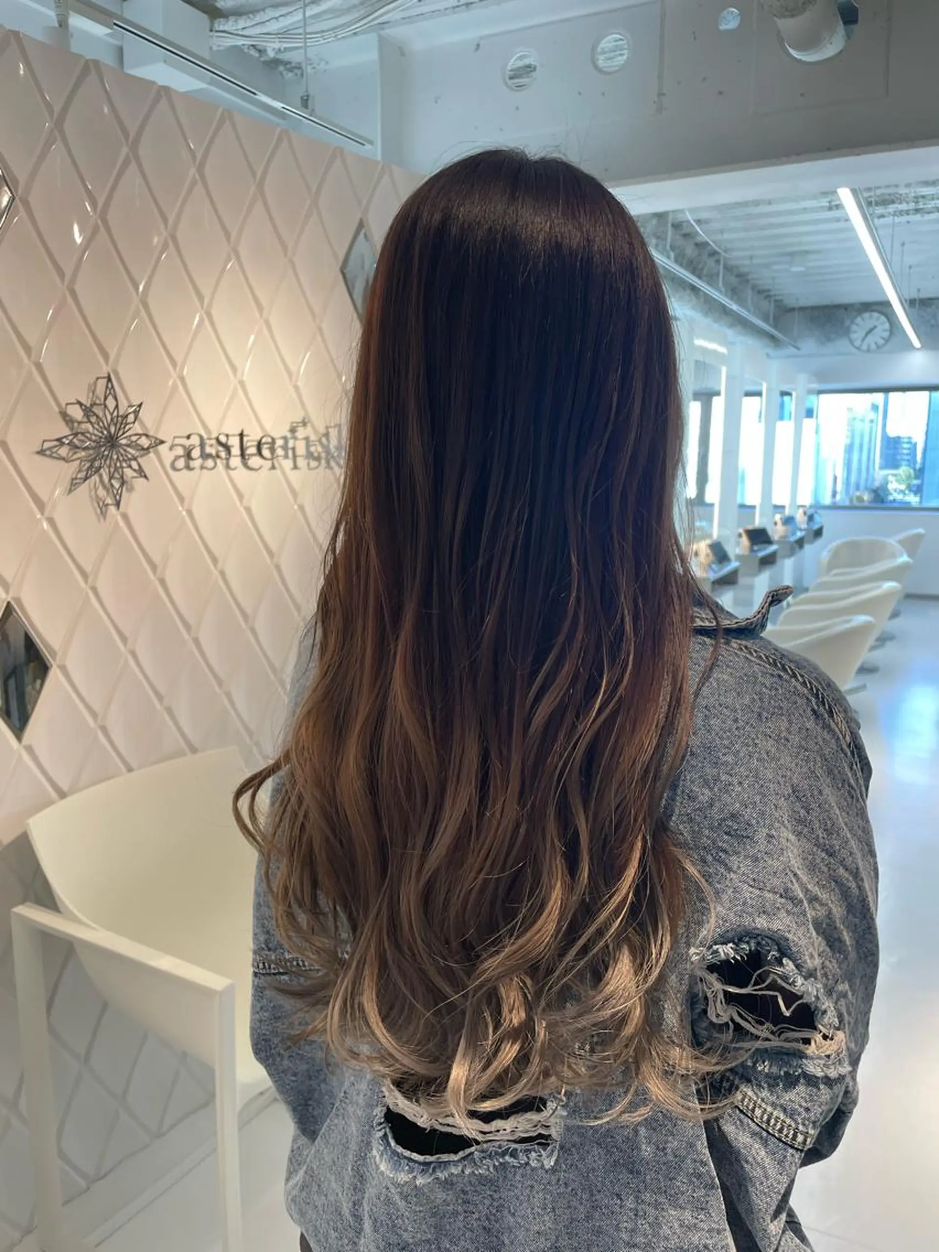 ロング カラー カット ヘアカラー トリートメント 💈髪質改善メニュー 佐藤 萌💈のヘアスタイル