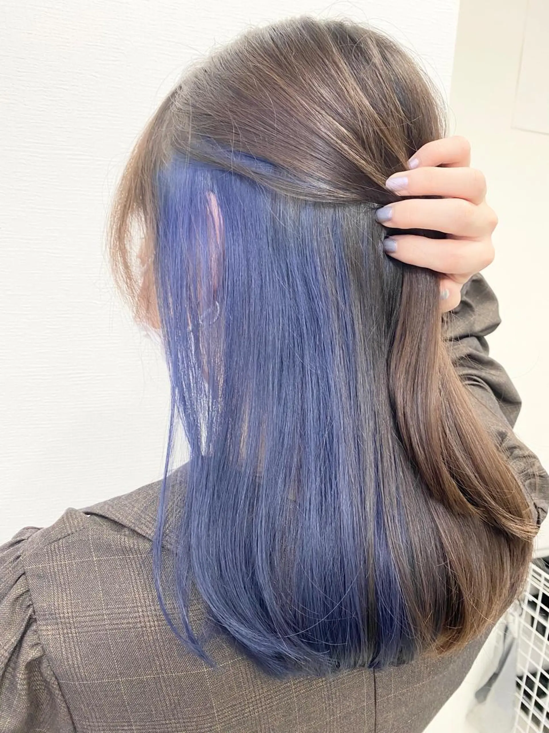 セミロング カラー ヘアアレンジ メンズカット/波巻き TAKUMAのヘアスタイル