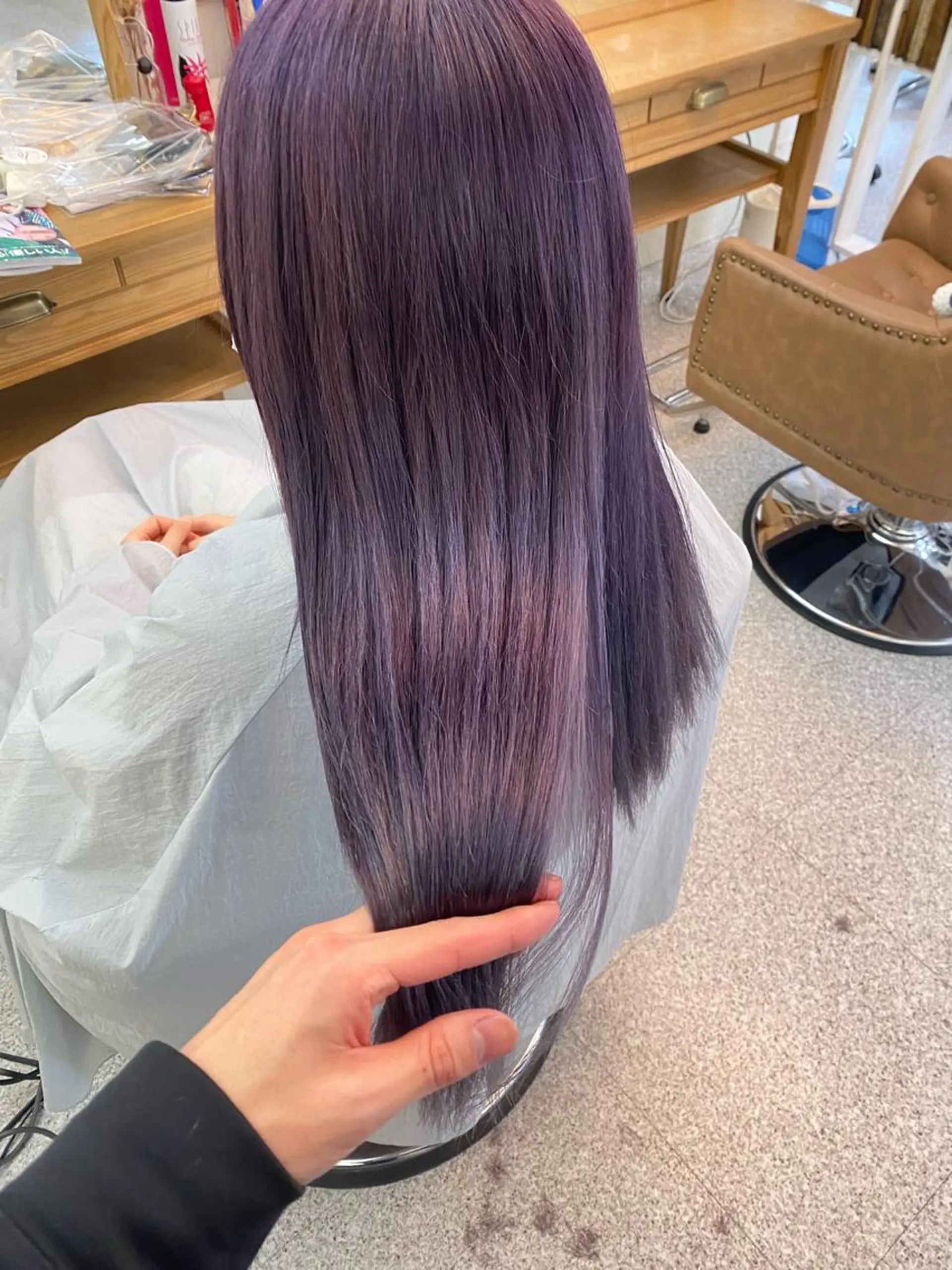 セミロング カラー カット ヘアカラー トリートメント レイヤーウルフ エクステ磯部のヘアスタイル