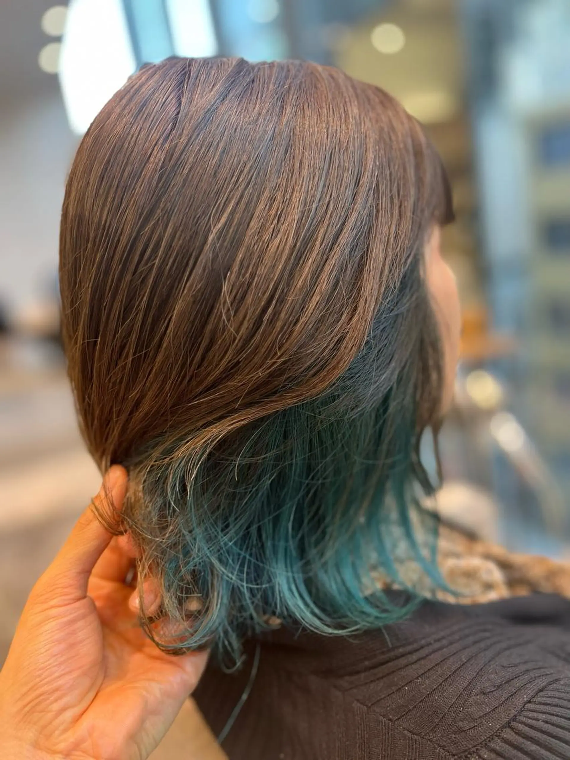 ミディアム カット ヘアカラー トリートメント LucksiMie ginza  明松のヘアスタイル