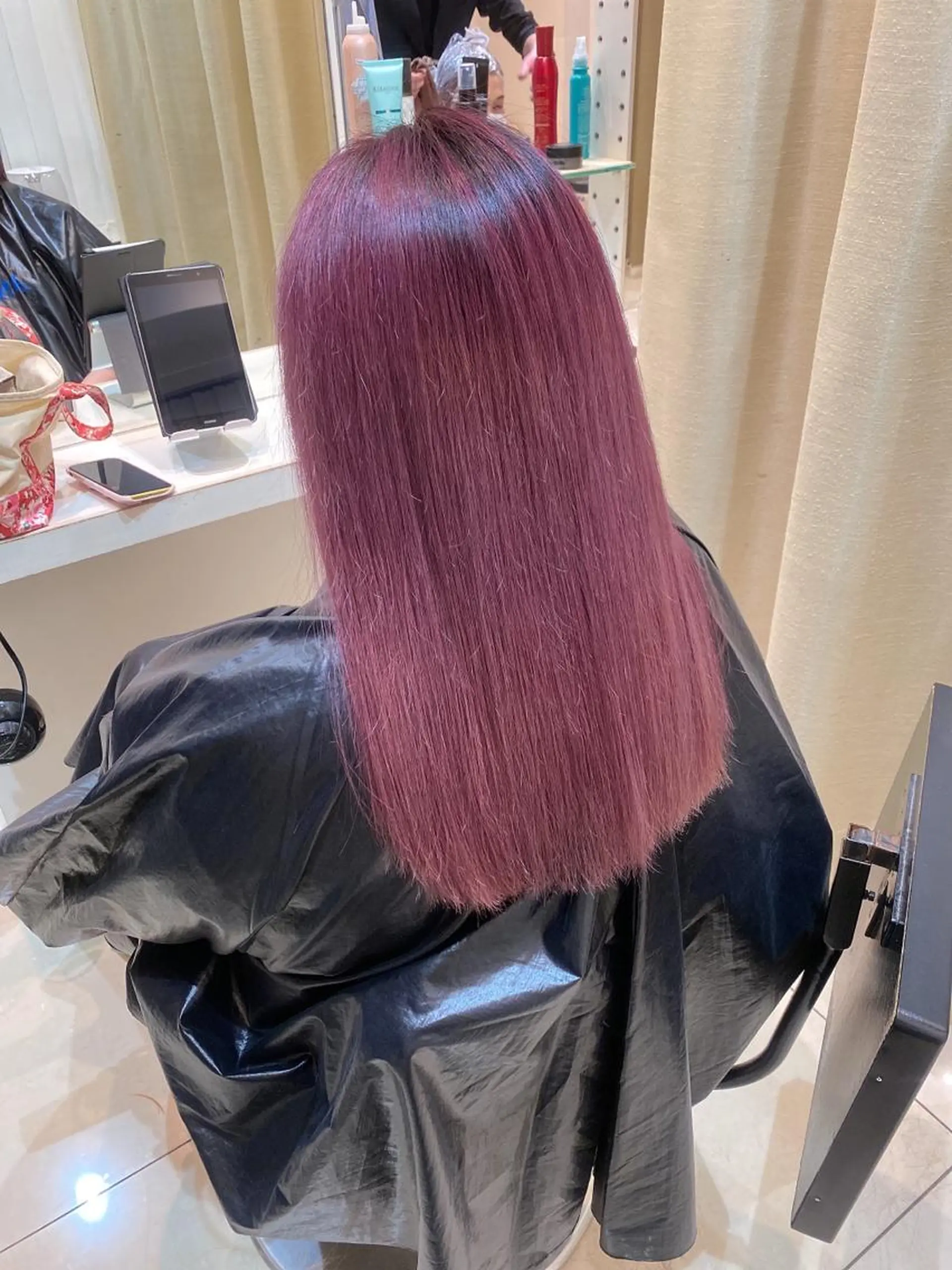 ロング カラー アッシュ ブリーチ ブリーチなしカラー ピンクカラー はだゆうき @hadadan08のヘアスタイル