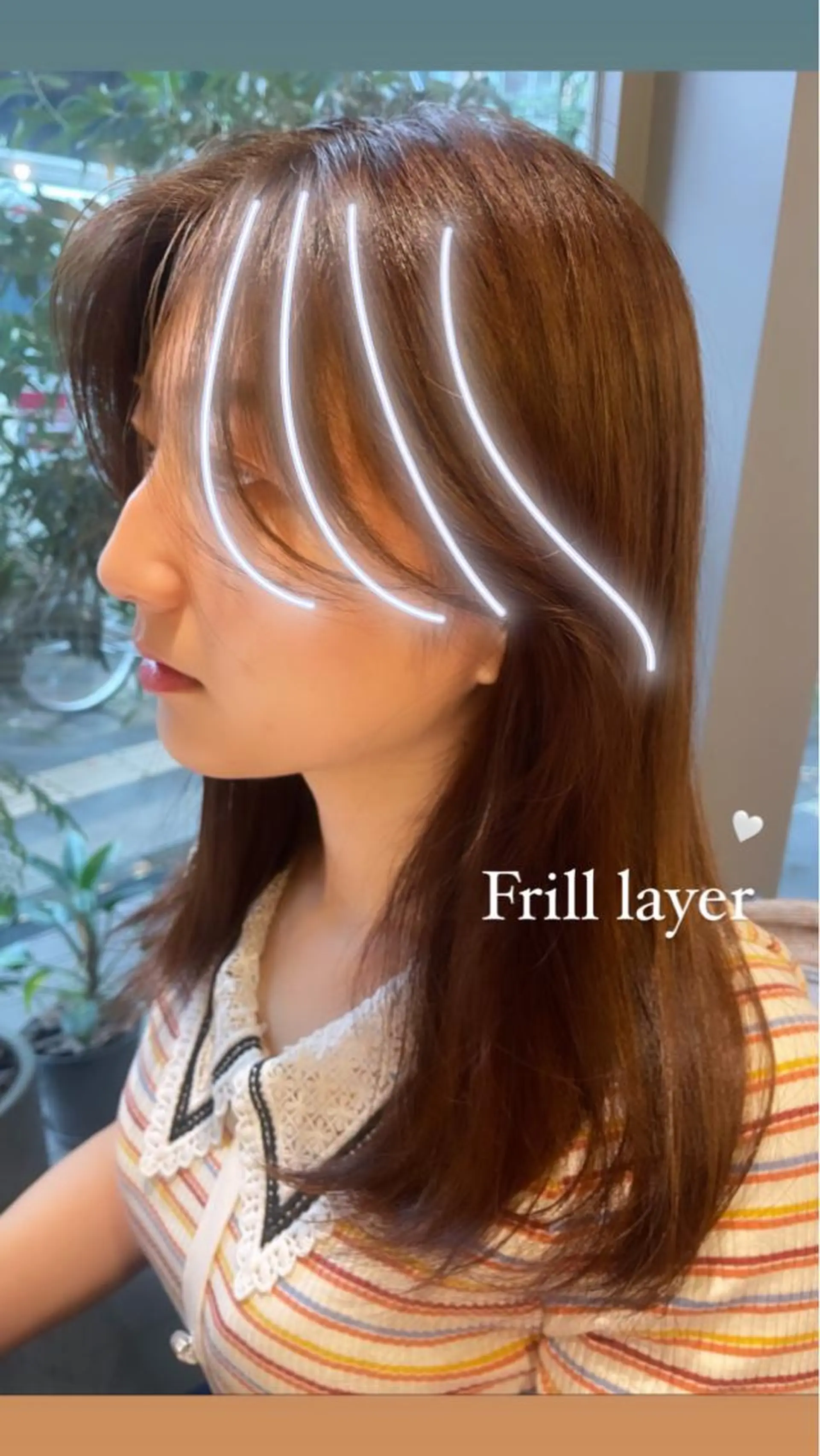 ロング レイヤーカット カット ano @anomukuiのヘアスタイル