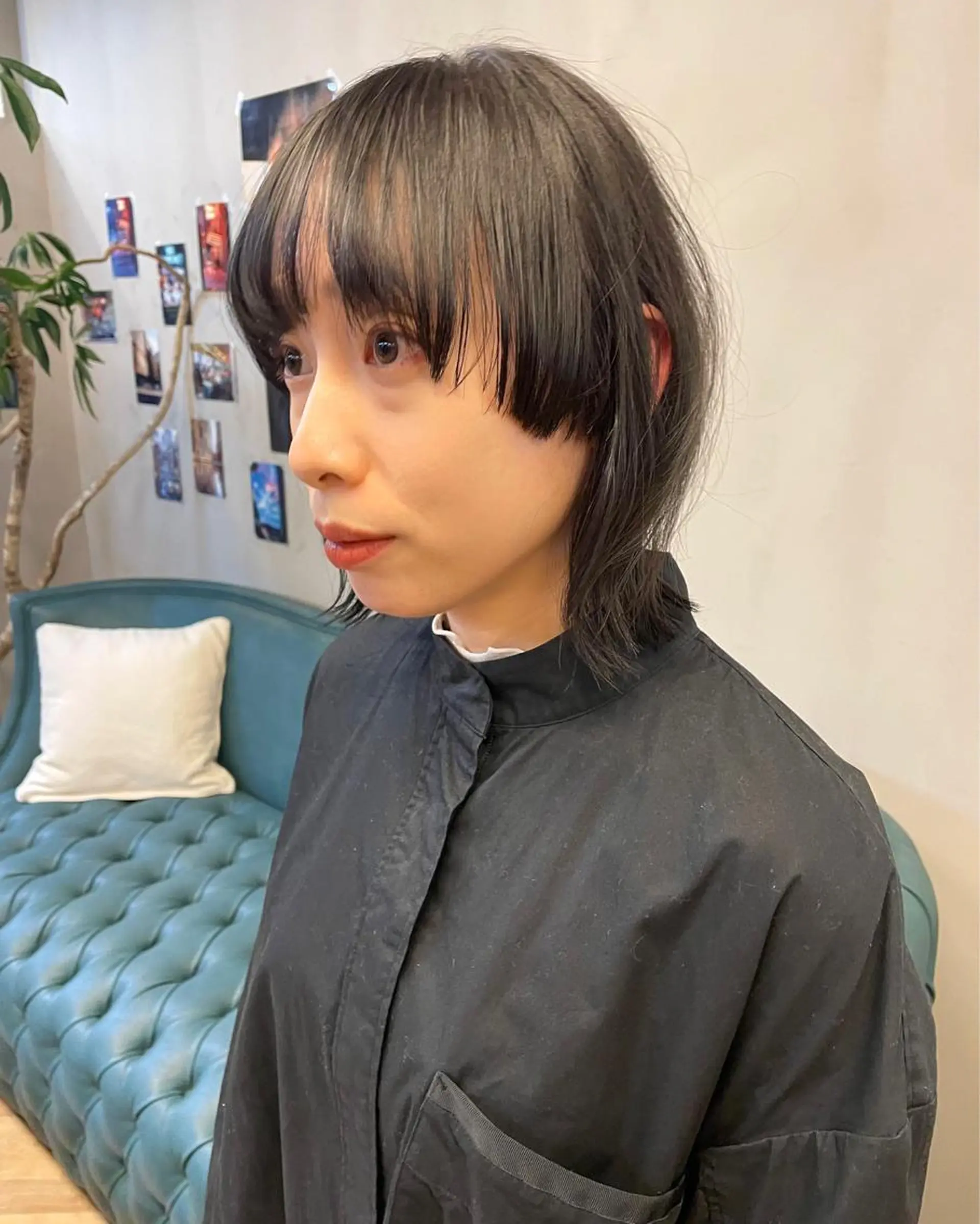ミディアム カラー パーマ ヘアアレンジ メンズ キッズ ネイル マツエク・マツパ アイブロウ マッシュ カット ヘアカラー トリートメント tatsumi/ボブ ウルフ/レイヤーのヘアスタイル