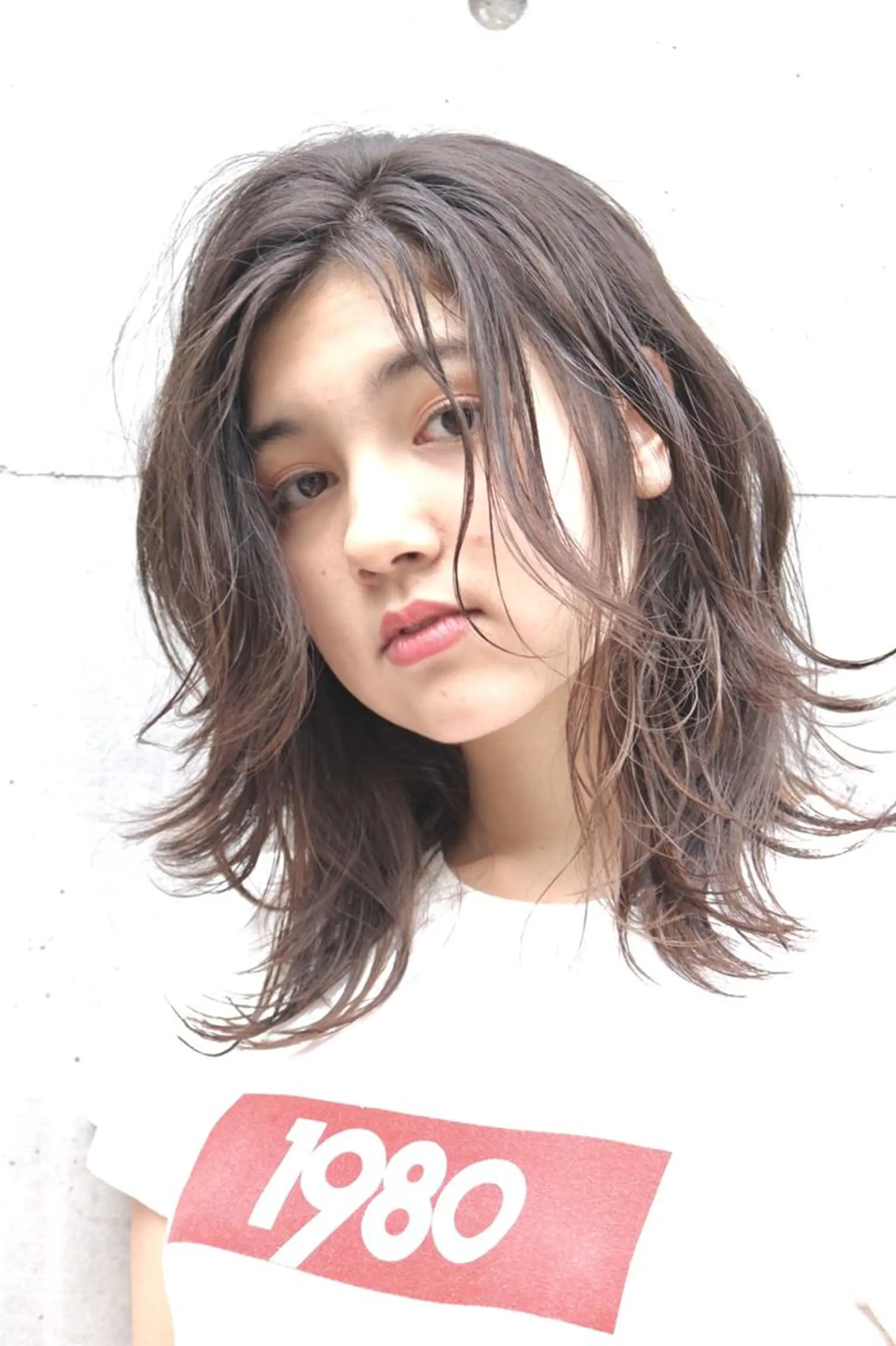 ミディアム カラー パーマ ミディアムパーマ 透明感カラー ハイライトカラー ボブ くせ毛 増子 幹樹のヘアスタイル