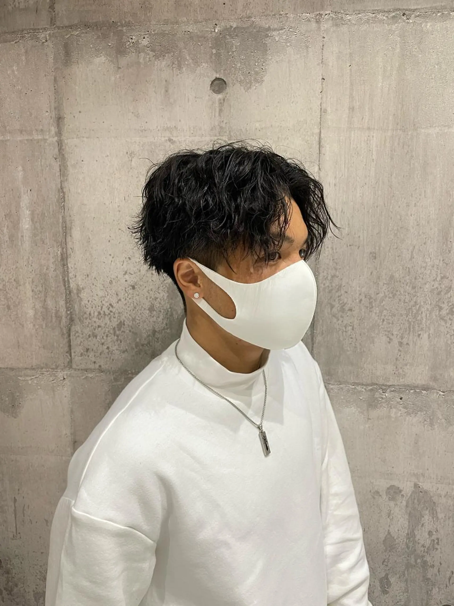 パーマ メンズ センターパート メンズパーマ ツイストスパイラルパーマ スパイラルパーマ 潤艶髪師 まむのヘアスタイル