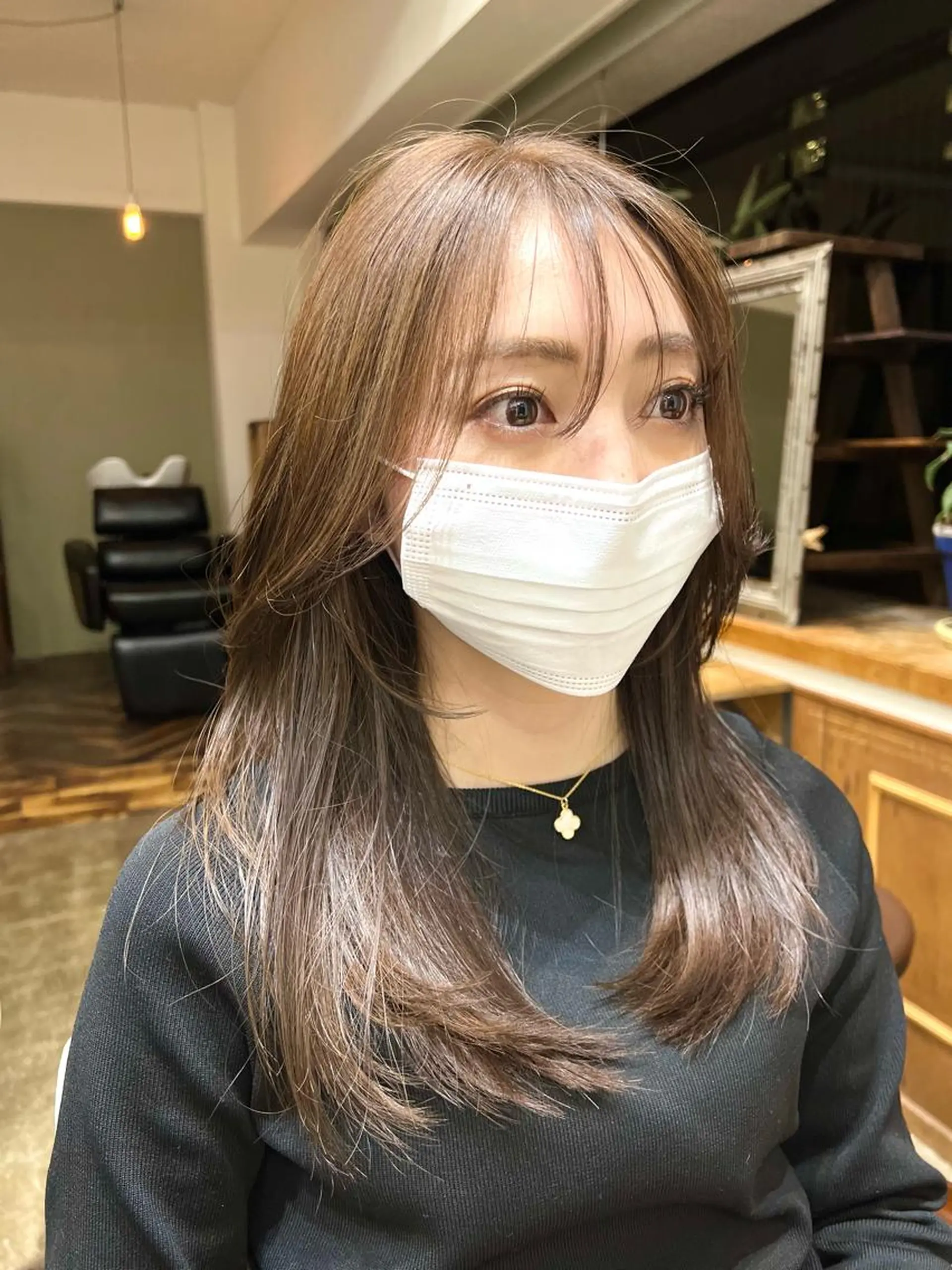 ロング カラー 顔周りカット トリートメント 酸熱トリートメント カット トリートメント takada kohのヘアスタイル