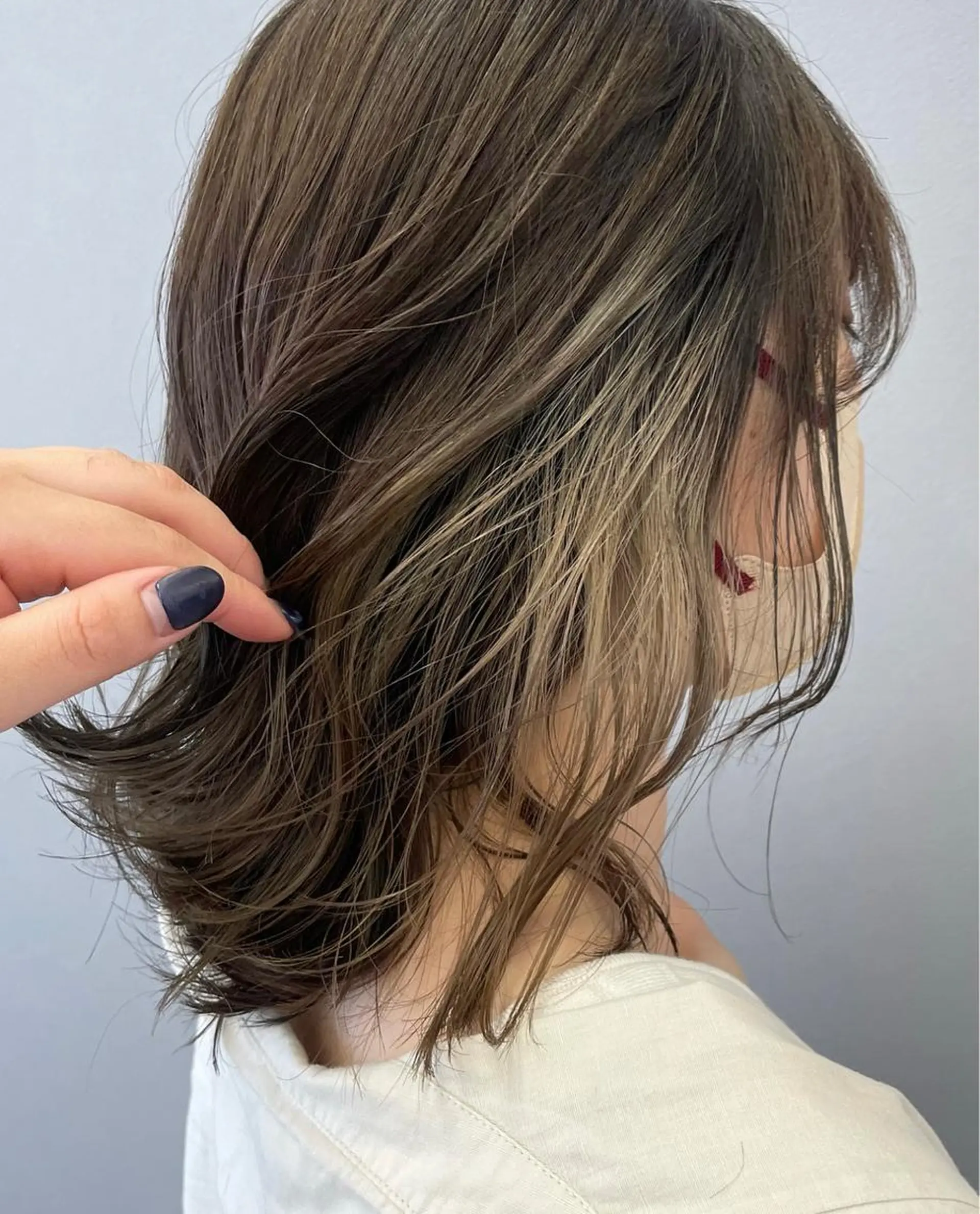 ミディアム カラー ヘアカラー ate.心斎橋 RYUKAのヘアスタイル