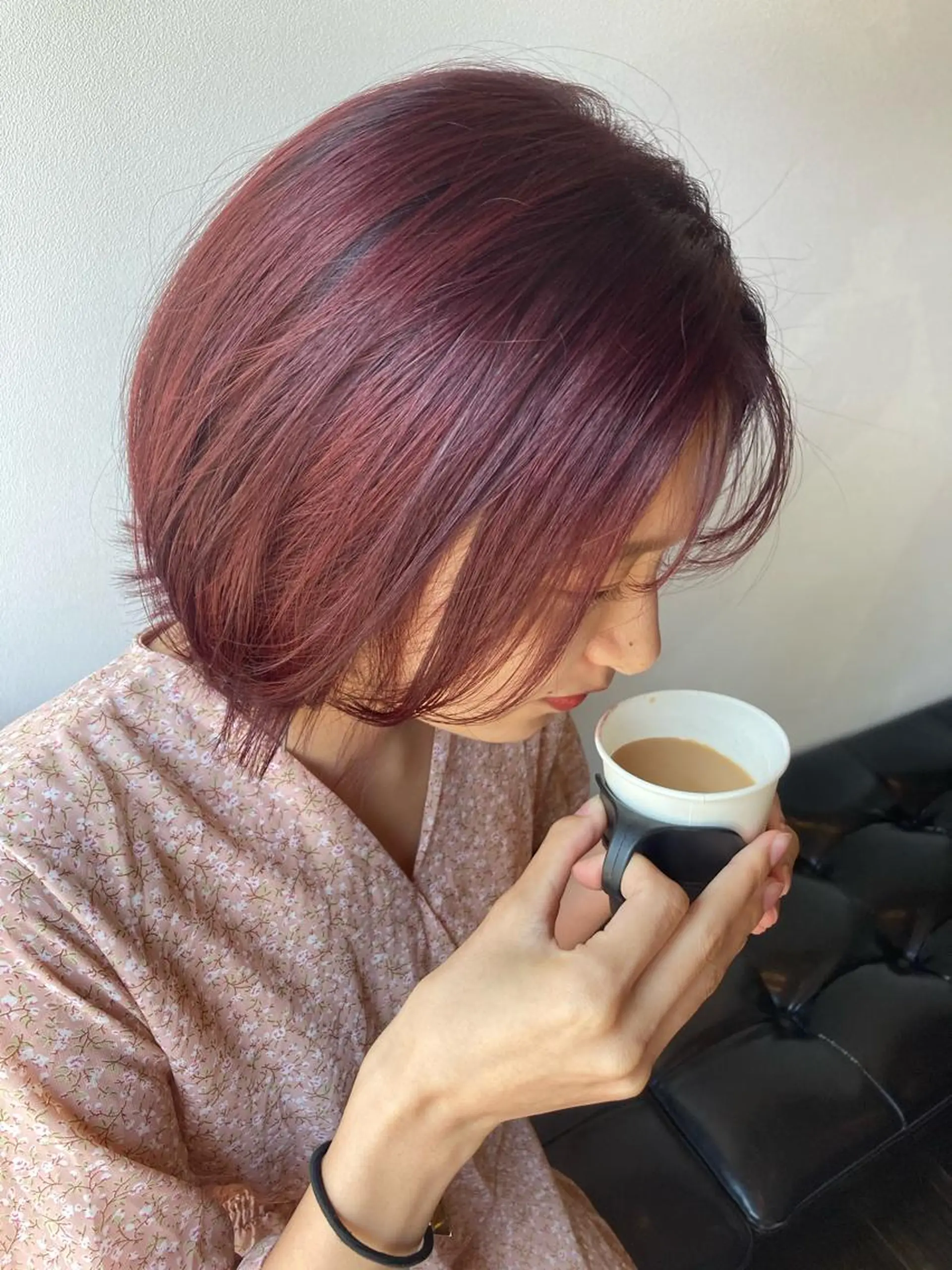 ショート カラー カシス カット ヘアカラー トリートメント 【ショートボブ🤎】 YU-KAのヘアスタイル