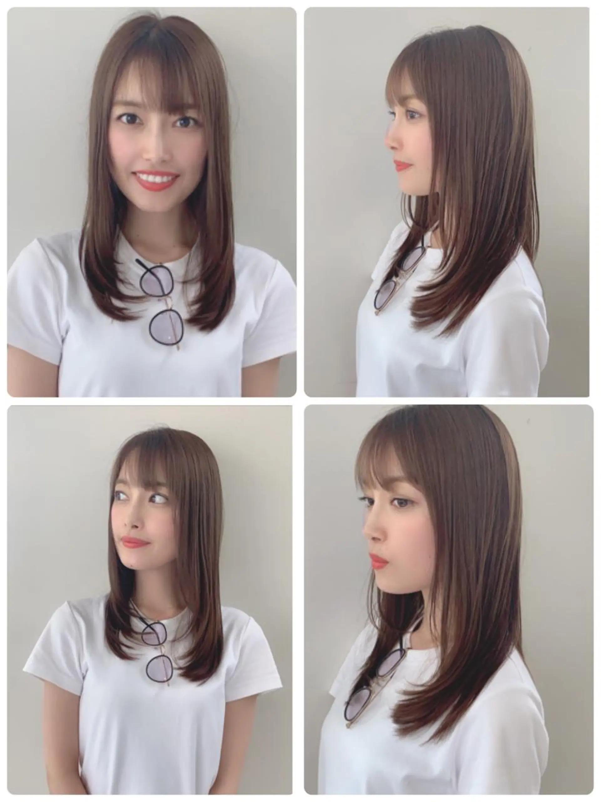 セミロング カラー 透明感カラー カット ヘアカラー トリートメント mattsu所属・松川  智行のヘアスタイル