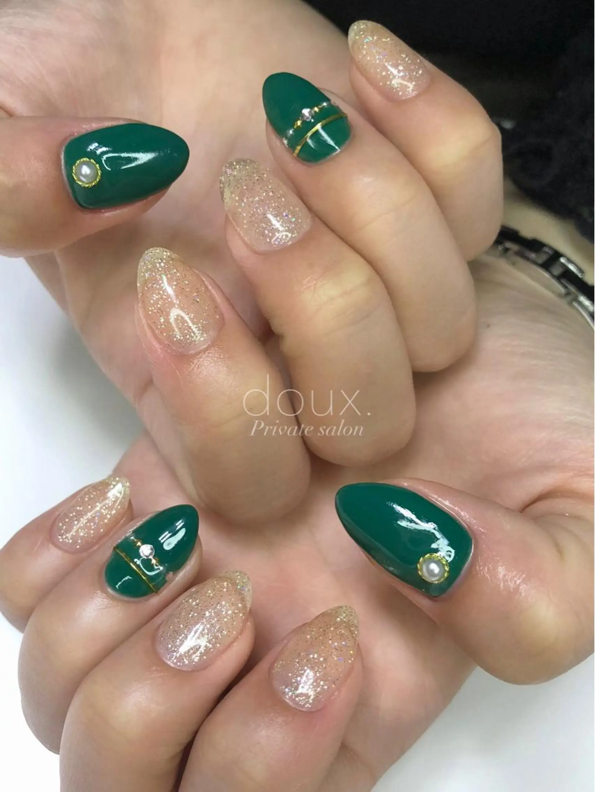 ネイル ニュアンスネイル 春ネイル ハンドネイル doux. nailのネイルデザイン