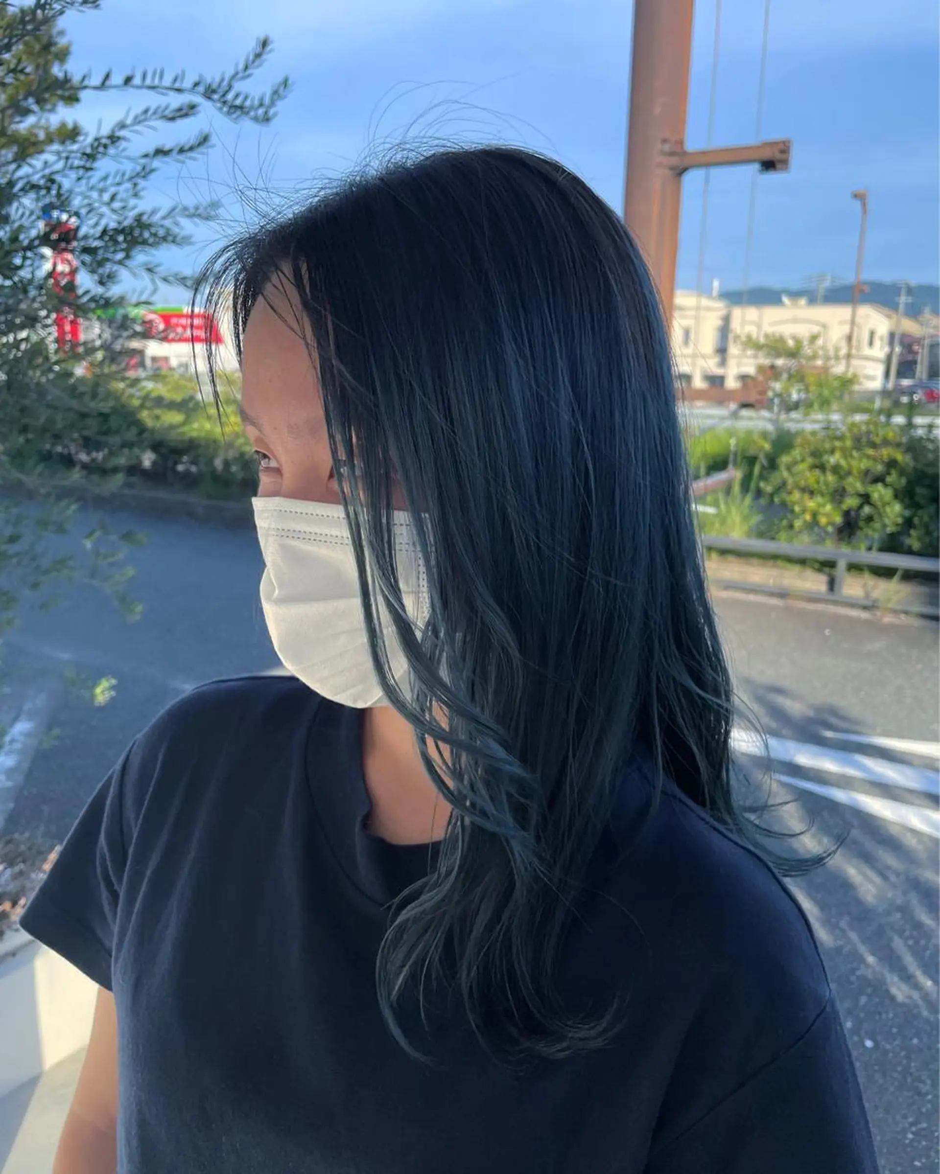 ロング カラー 木村 架音のヘアスタイル