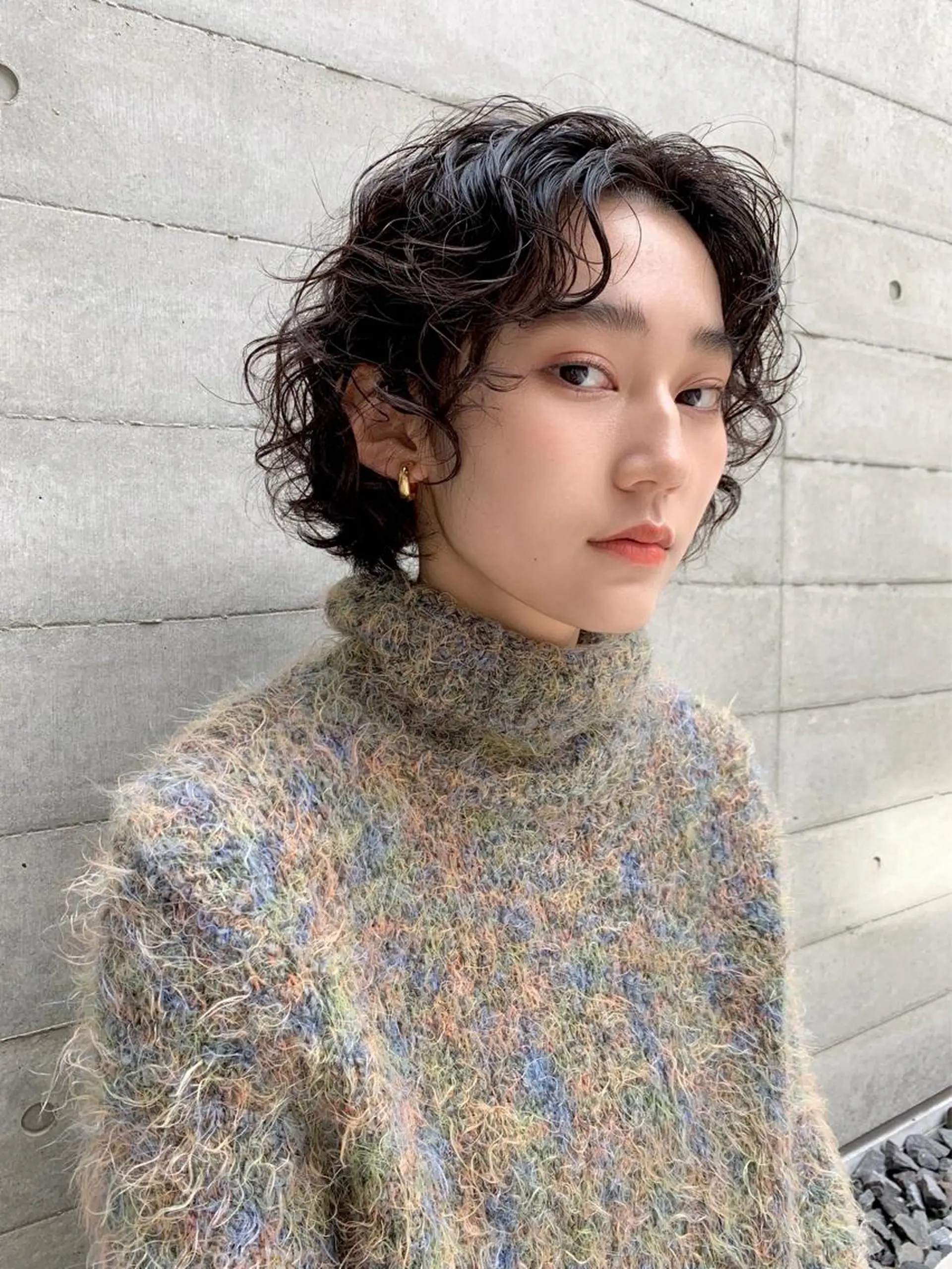 ミディアム パーマ conne&riri所属・MA YUのヘアスタイル