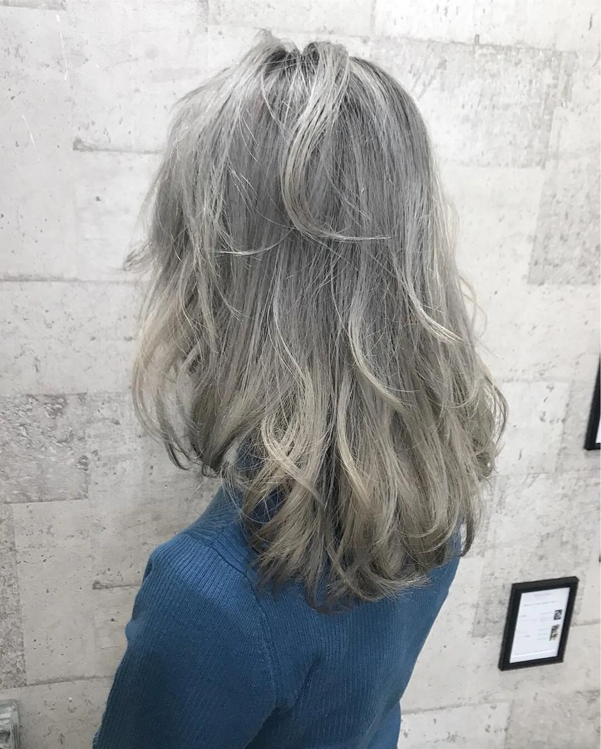 セミロング カラー ブリーチ インナーカラー/天神 ブリーチ/吉田のヘアスタイル