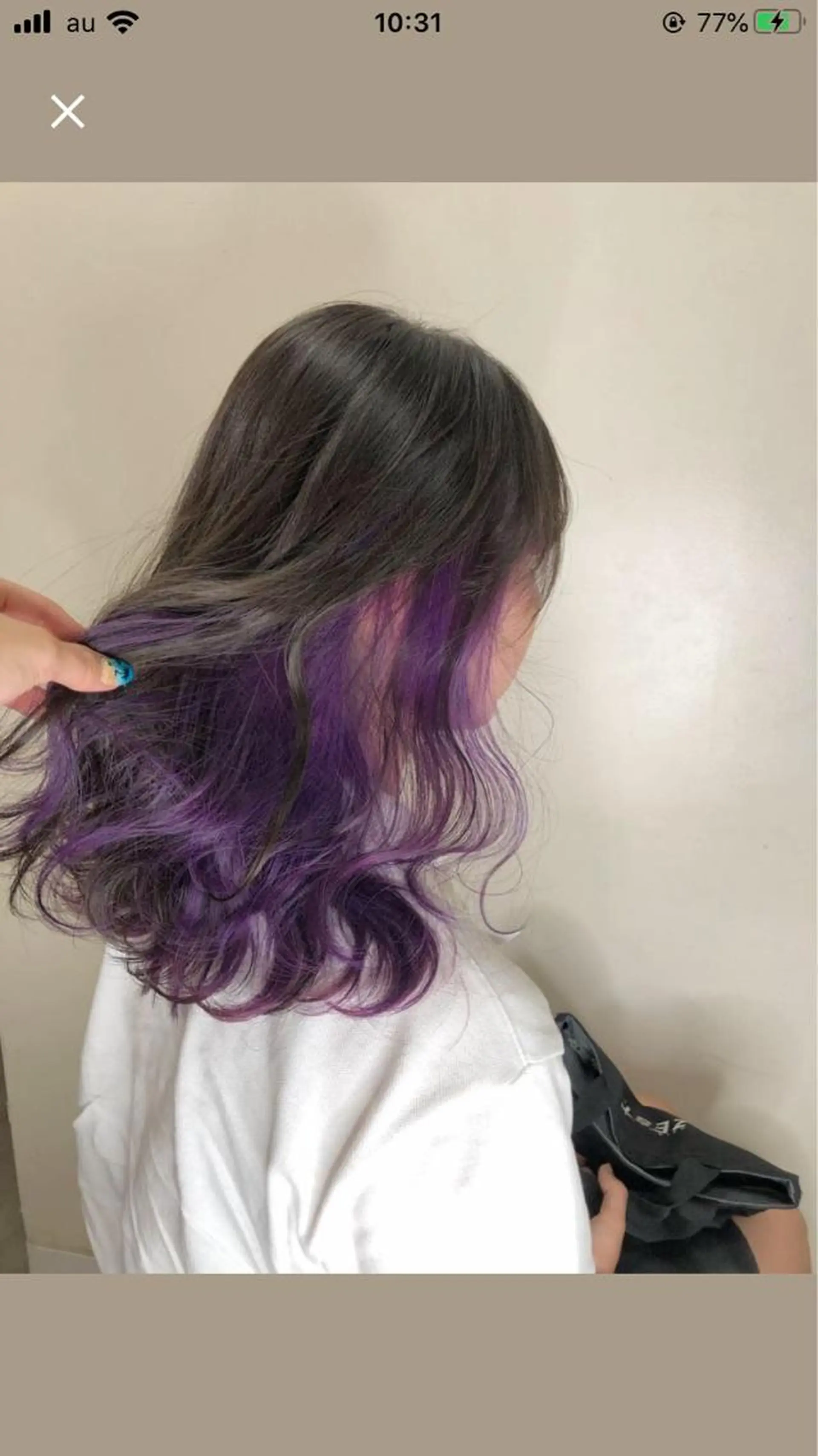 セミロング カラー バイオレットカラー Kimura Miyukiのマツエク・マツパデザイン