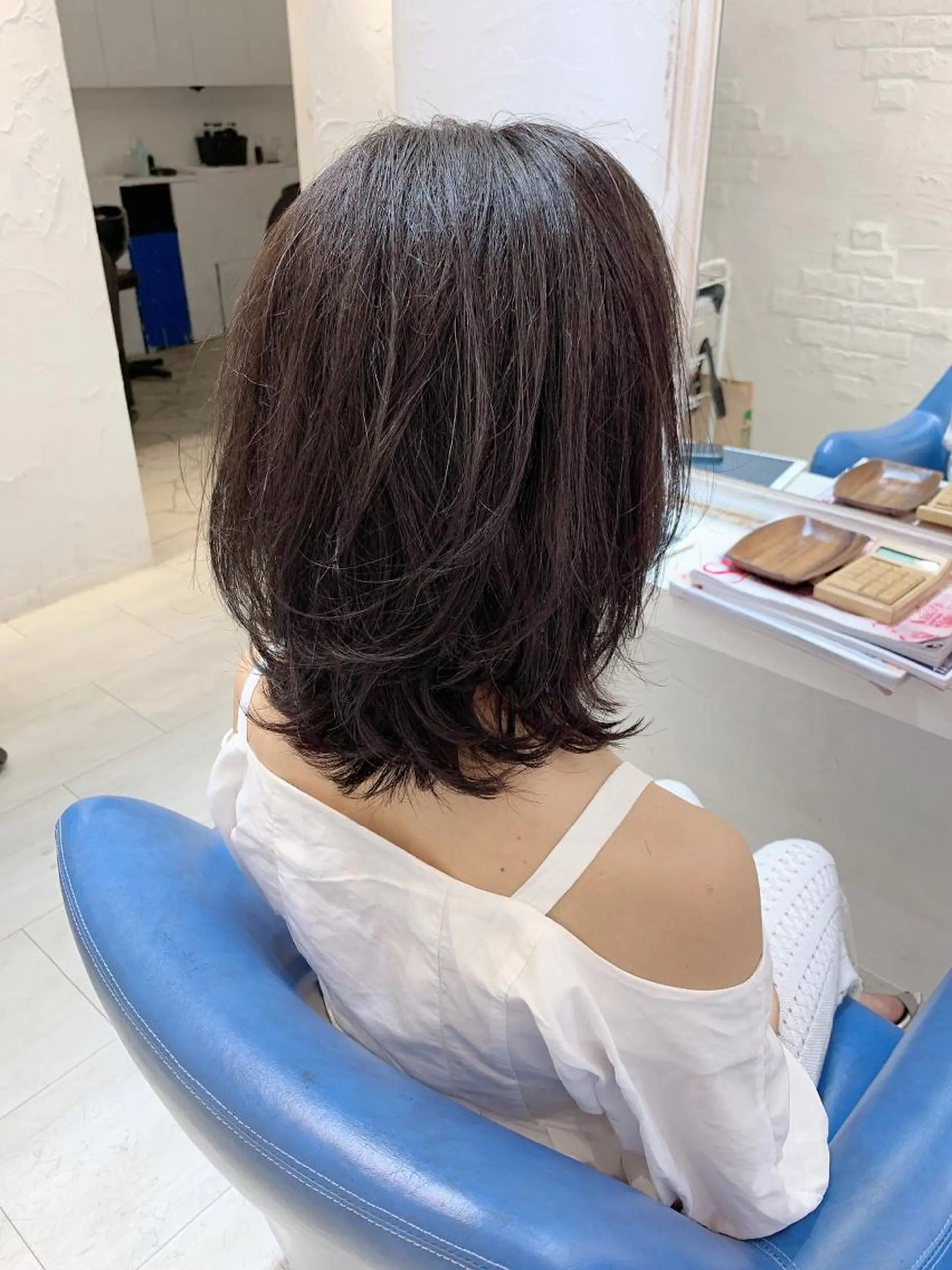 ミディアム カラー カット ヘアカラー トリートメント ヘッドスパ 中目黒✂︎店長✂︎ TOMOHIROのヘアスタイル