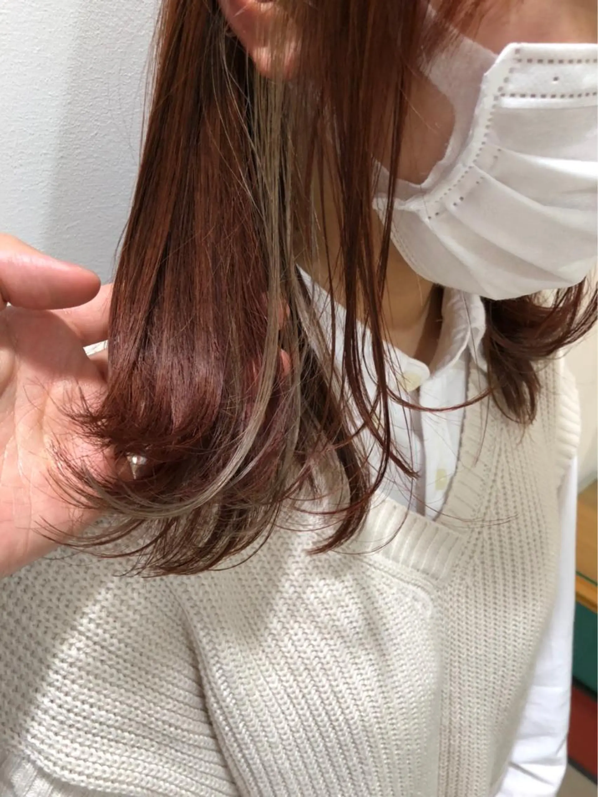 セミロング カラー ベージュカラー カット ヘアカラー 🌟透明感カラー🤍 🩵🌟金子直美🧸のヘアスタイル