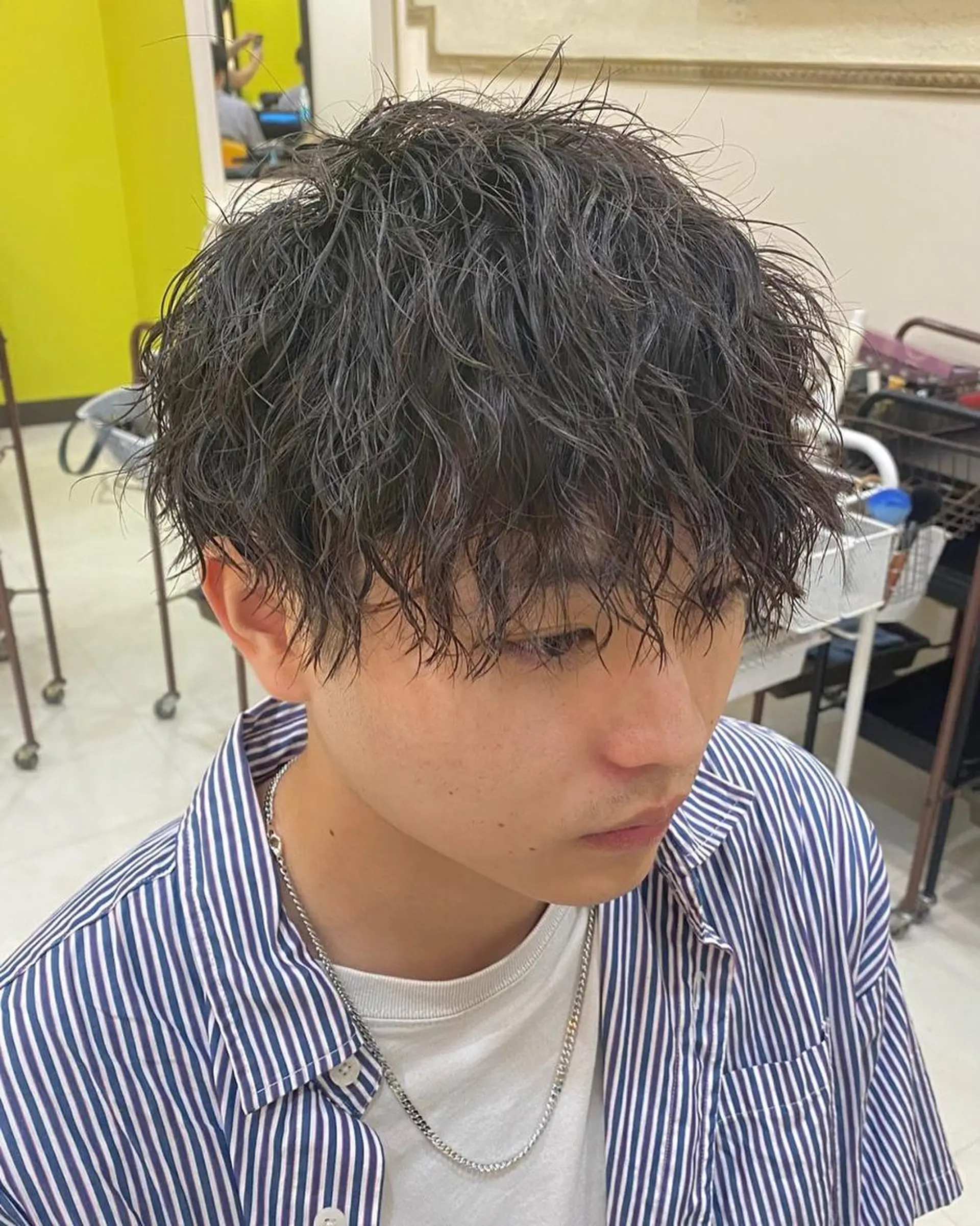 パーマ メンズ フェードカット メンズパーマ プードルパーマ メンズツイストパーマ ツイストスパイラルパーマ 年間2000名担当◎ パーマ職人/仲原佑樹のヘアスタイル