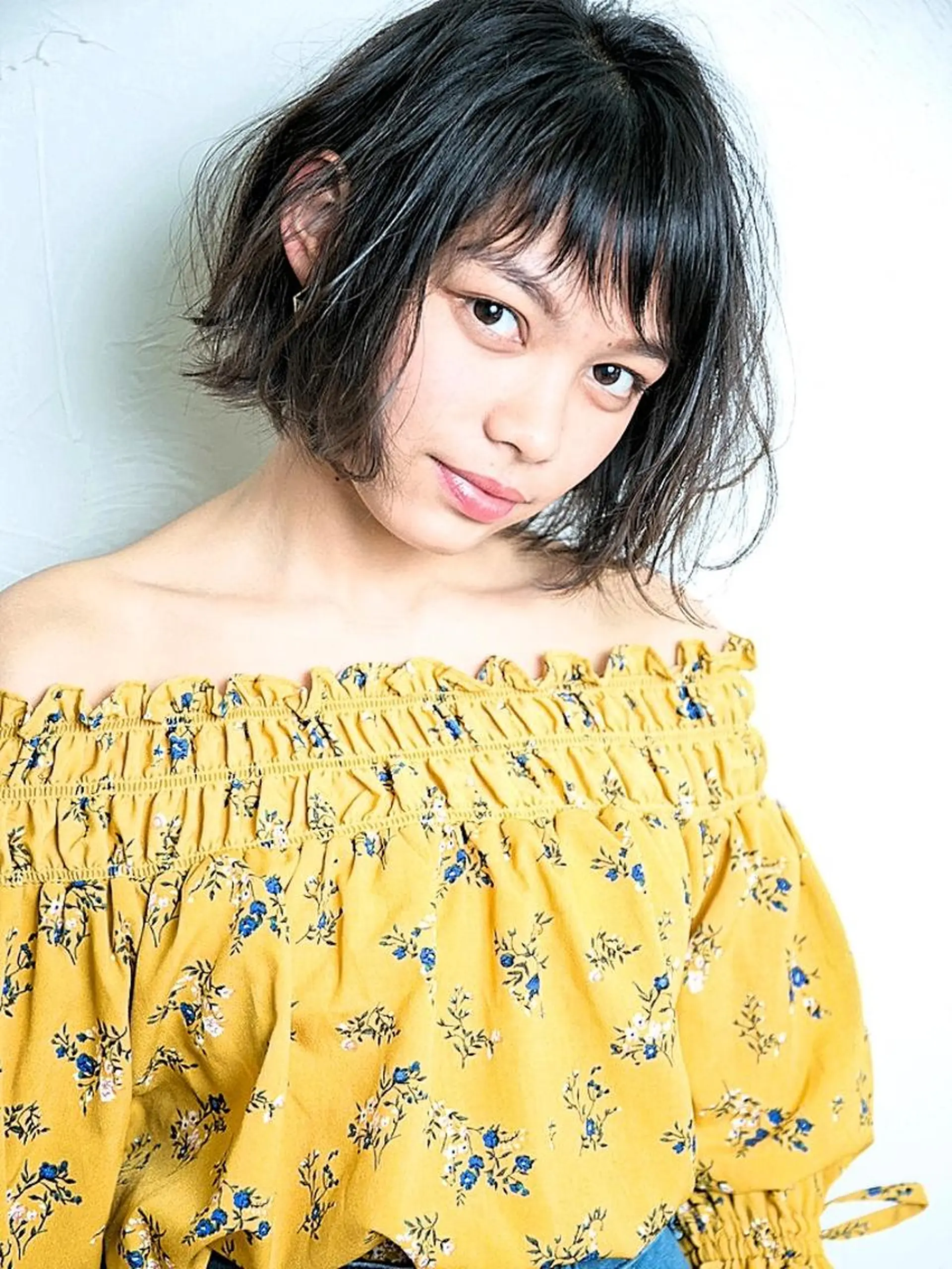 カラー ショート パーマ 透明感カラー 小顔カット 🌿flencia 丸　和博🌿のヘアスタイル