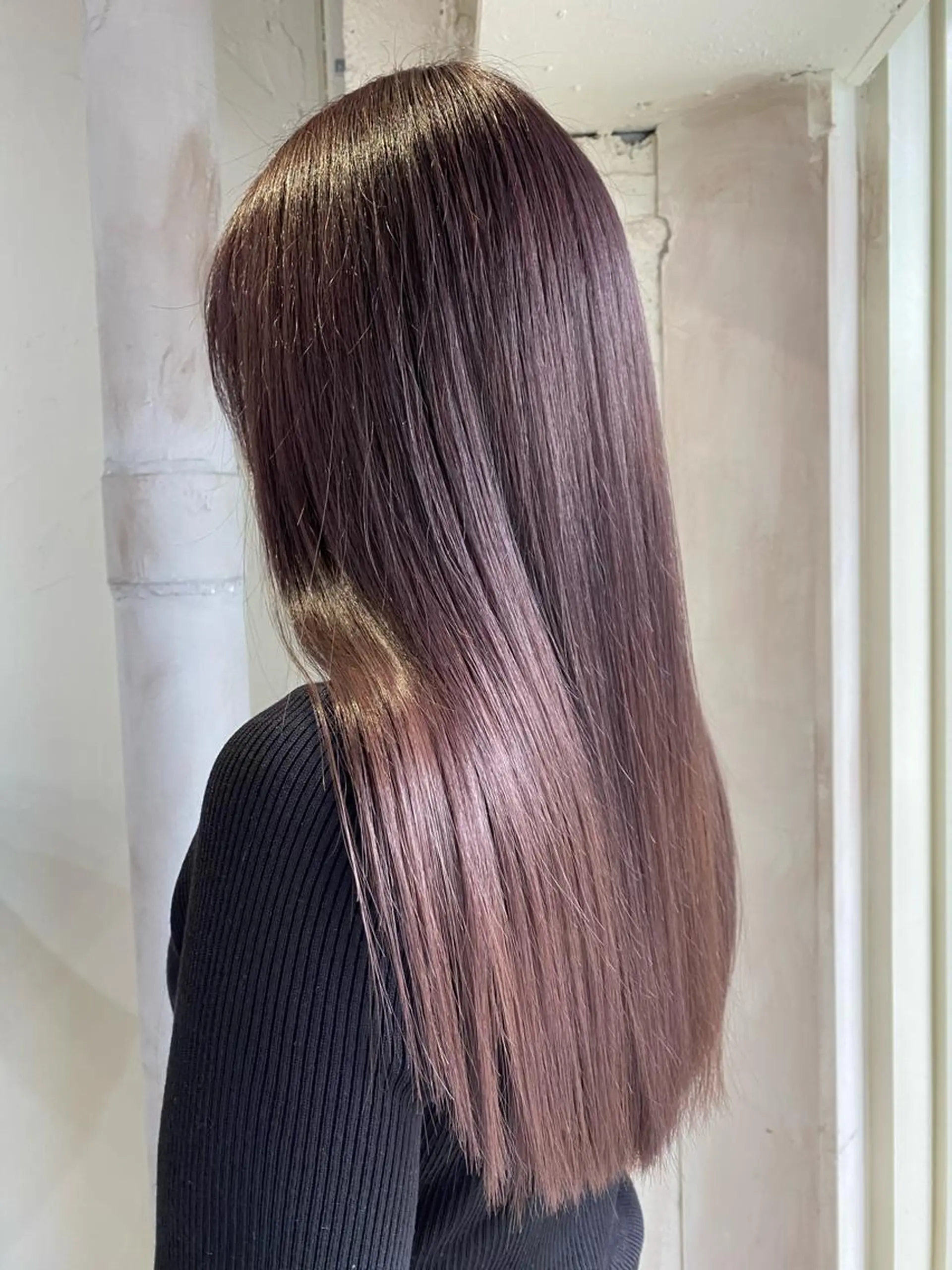 ロング カラー ブリーチ 透明感カラー ラベンダーカラー ラベンダーグレー ヘアカラー ALLY（アリー）所属・ミニモお気に入り数 No.1宍戸雄弥のヘアスタイル
