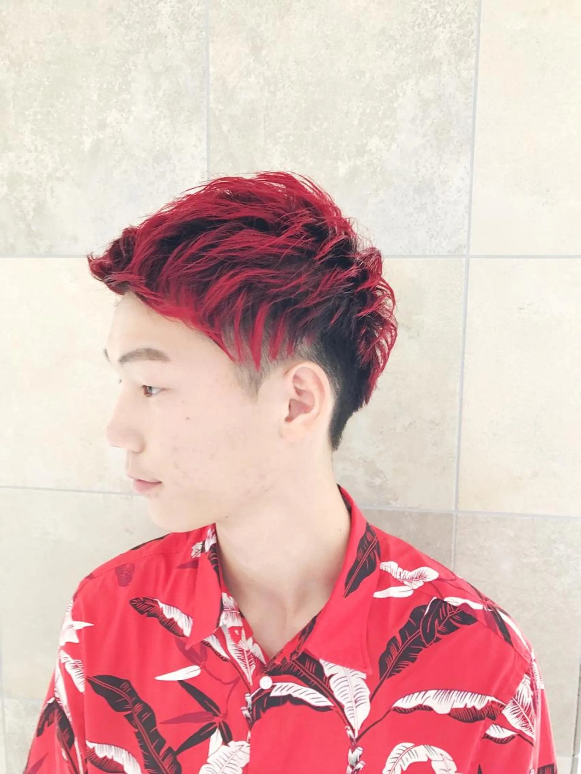 ショート カラー ヘアアレンジ メンズ 赤み消しカラー /透明感カラー 上長のヘアスタイル