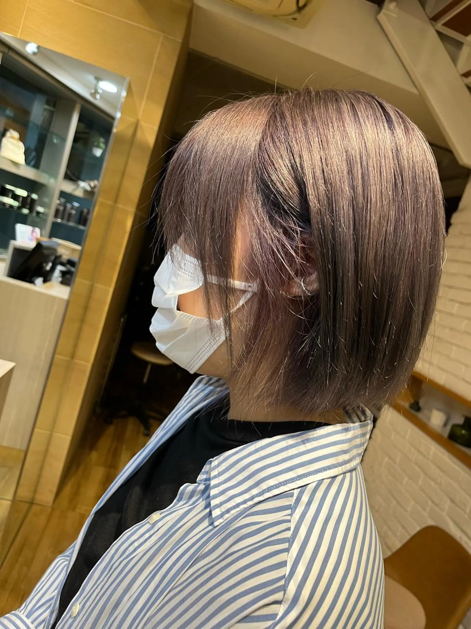 ショート カラー ヘアカラー のりなが れおのヘアスタイル