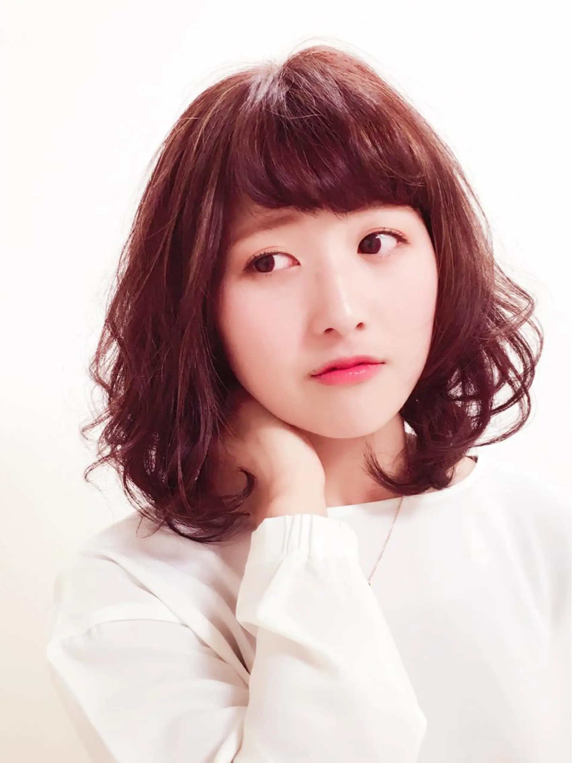 ミディアム カラー hair＆face  LOBEAUT所属・小笠原 一倫のヘアスタイル