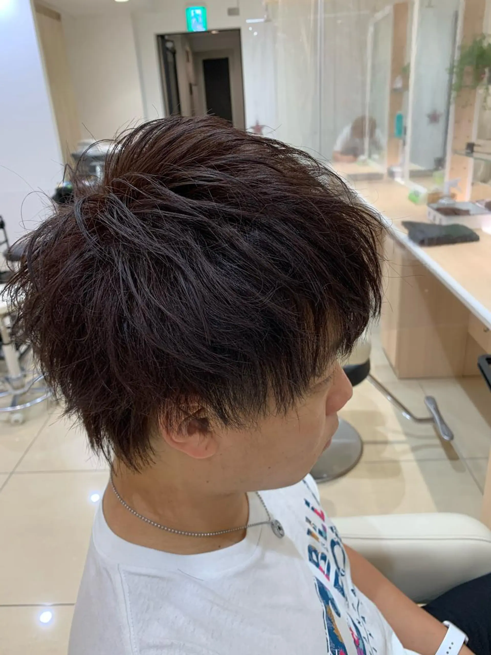 ショート カラー メンズ カット ヘアカラー トリートメント IwAsh中山所属・✂︎中山ブリーチ・ パーマ✂︎露木智也のヘアスタイル