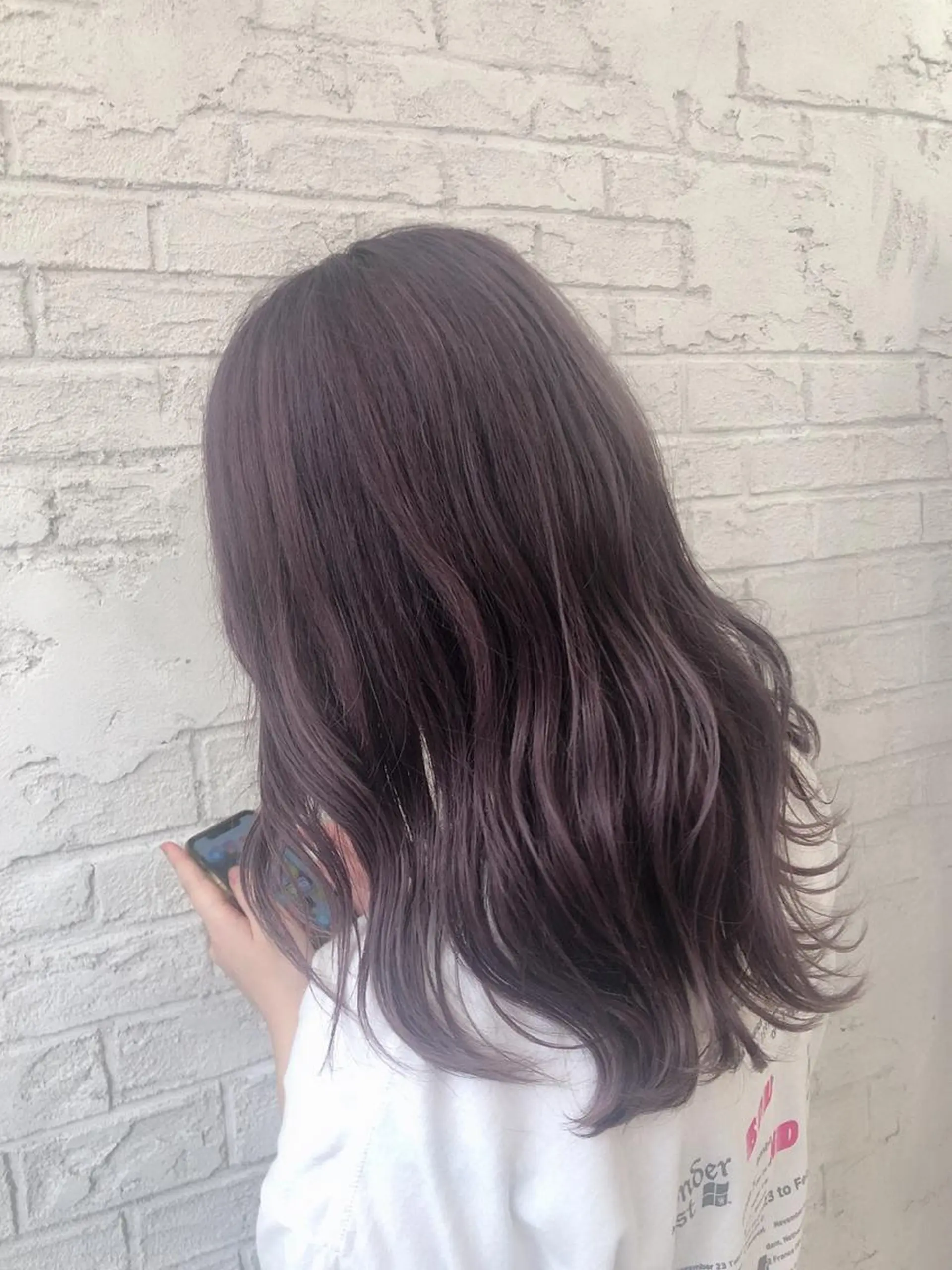 セミロング カラー ブリーチ ラベンダーカラー ラベンダーグレー Eleanor池袋東口2nd所属・池袋/韓国レイヤー 💗🐇amiのヘアスタイル