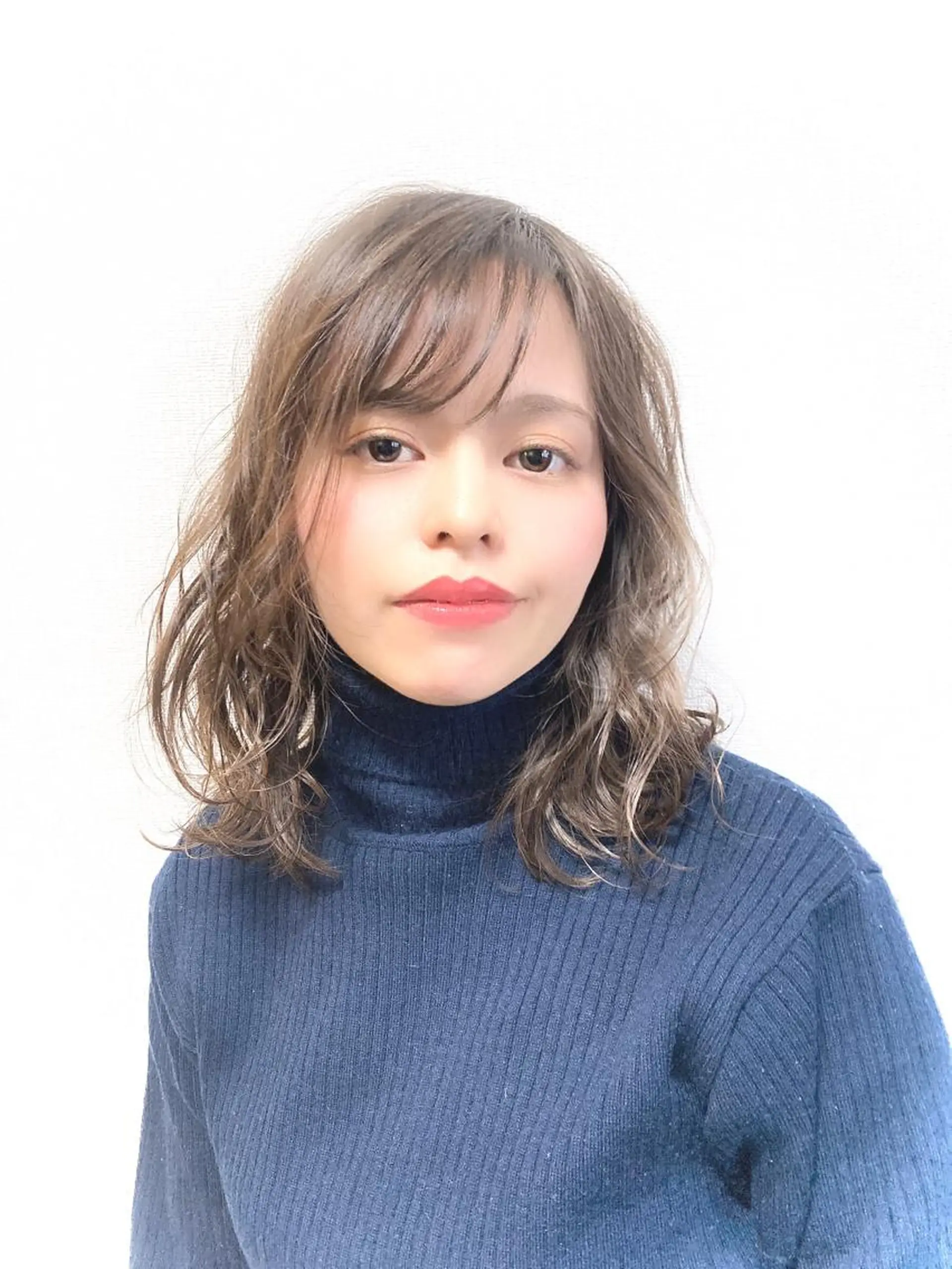 セミロング カット ヘアカラー トリートメント Maison 寺尾拓朗のヘアスタイル